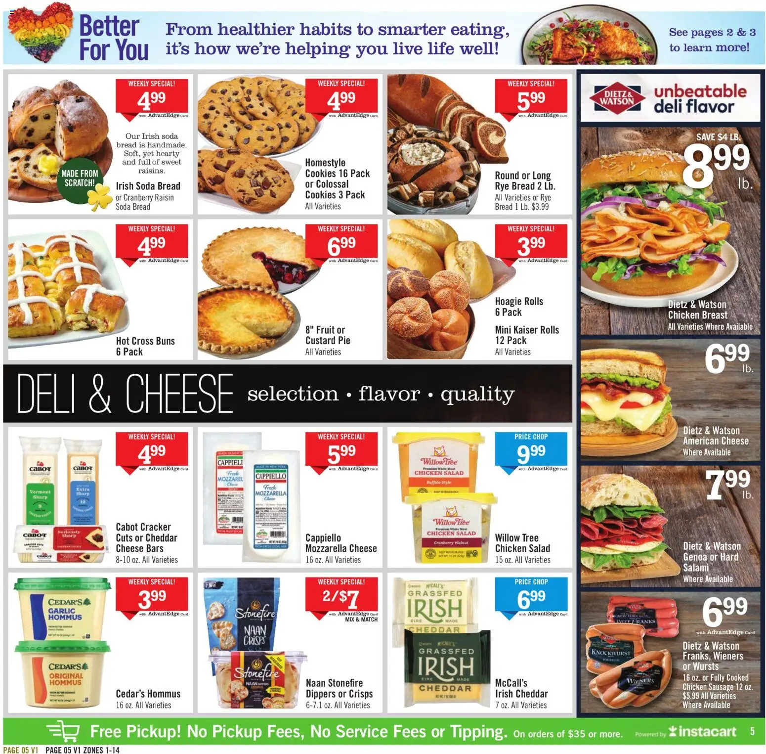 Price Chopper - Weekly Ad - valid from 15.03.2026 | Page: 5 | Products: Salami, Cookies, Salad, Garlic