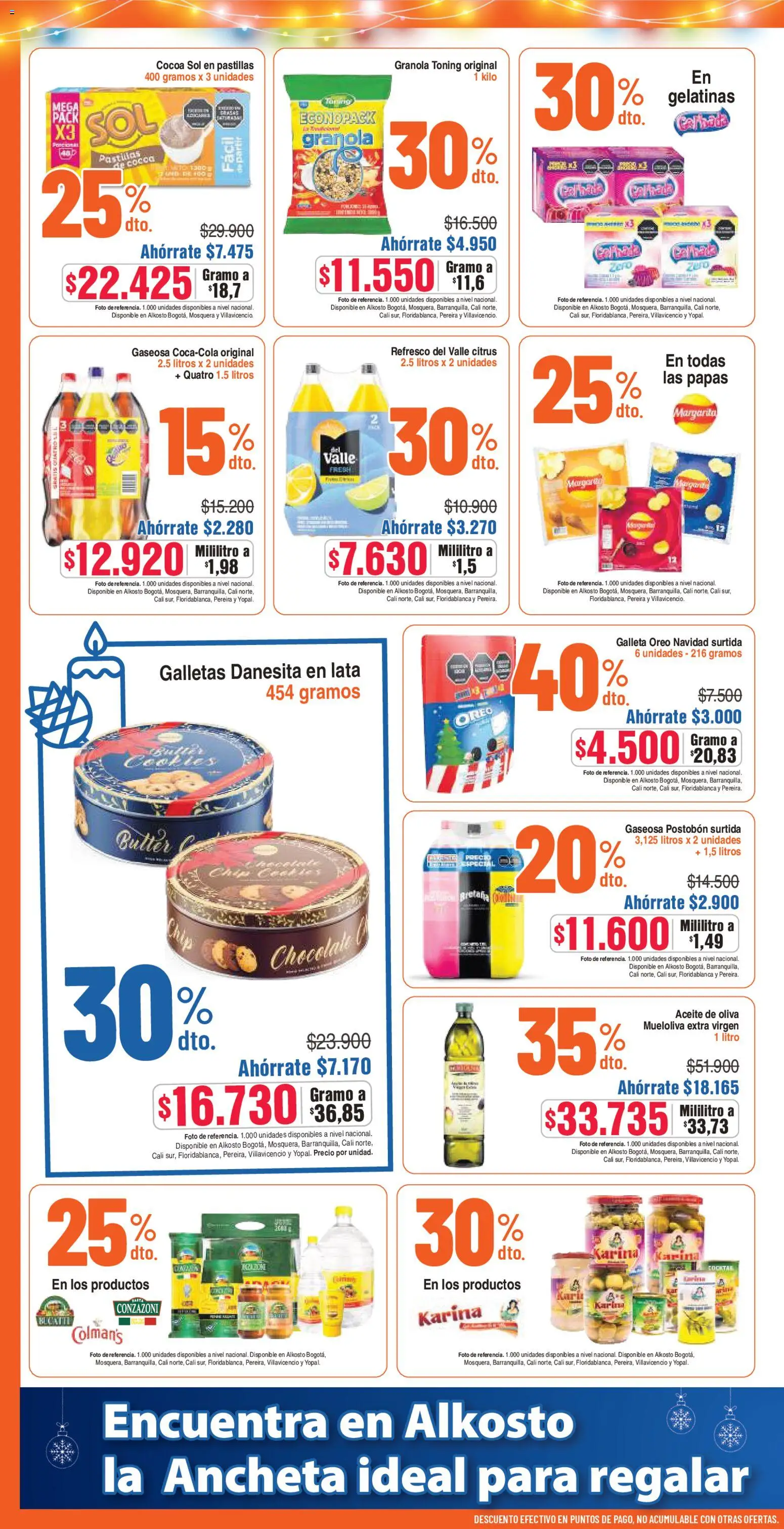 Alkosto revista - valida desde el 06.12.2025 | Página: 4 | Productos: Gaseosa, Oliva, Plátano, Aceite