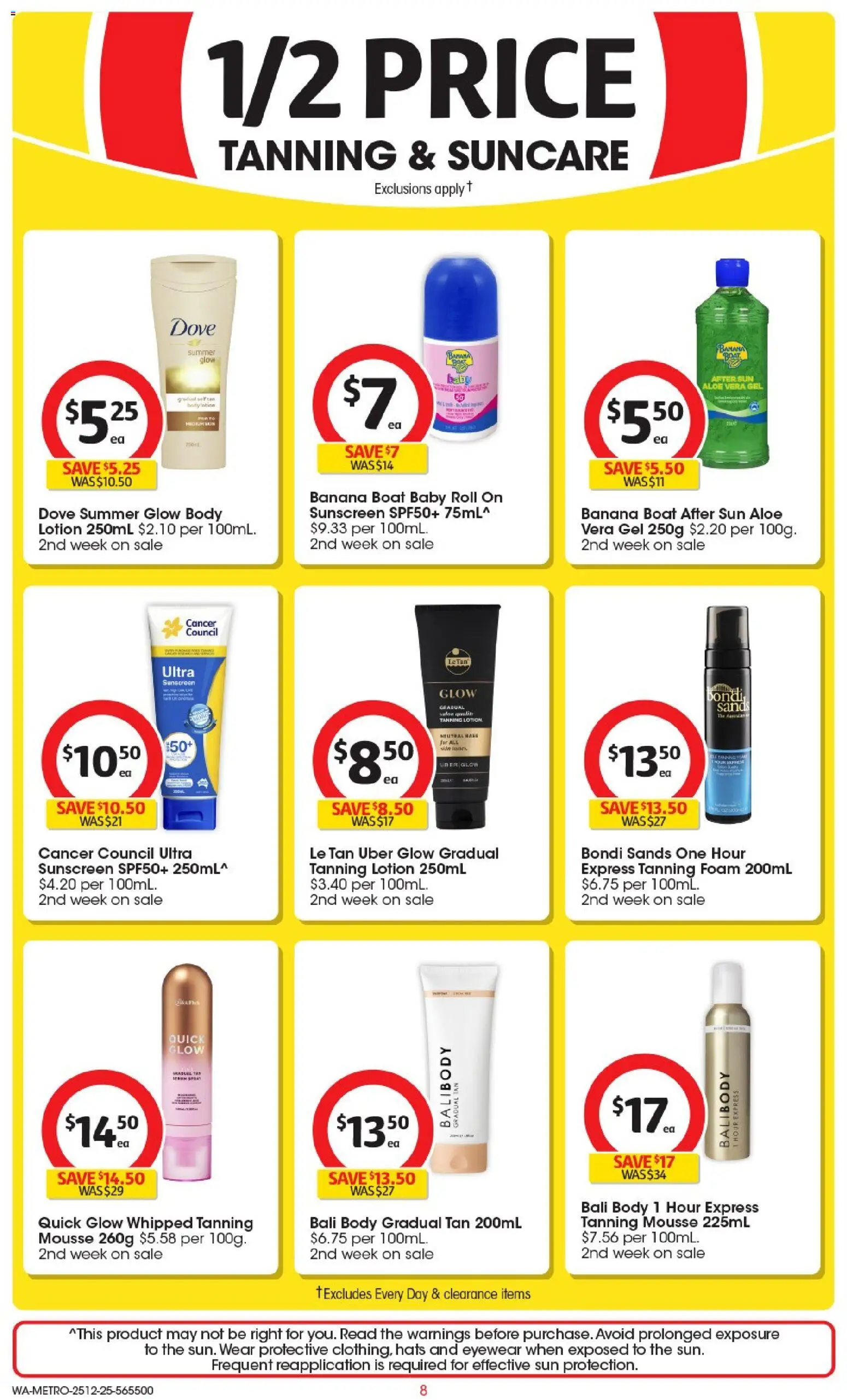 Coles catalogue - valid from 25.12.2025 | Page: 9 | Products: Sunscreen, Lotion, Mousse