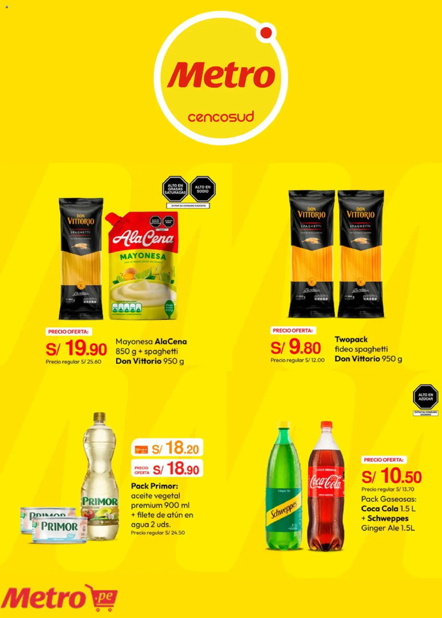 Catálogo Metro válido desde 23.03.2026 | Página: 2 | Productos: Aceite, Gaseosas