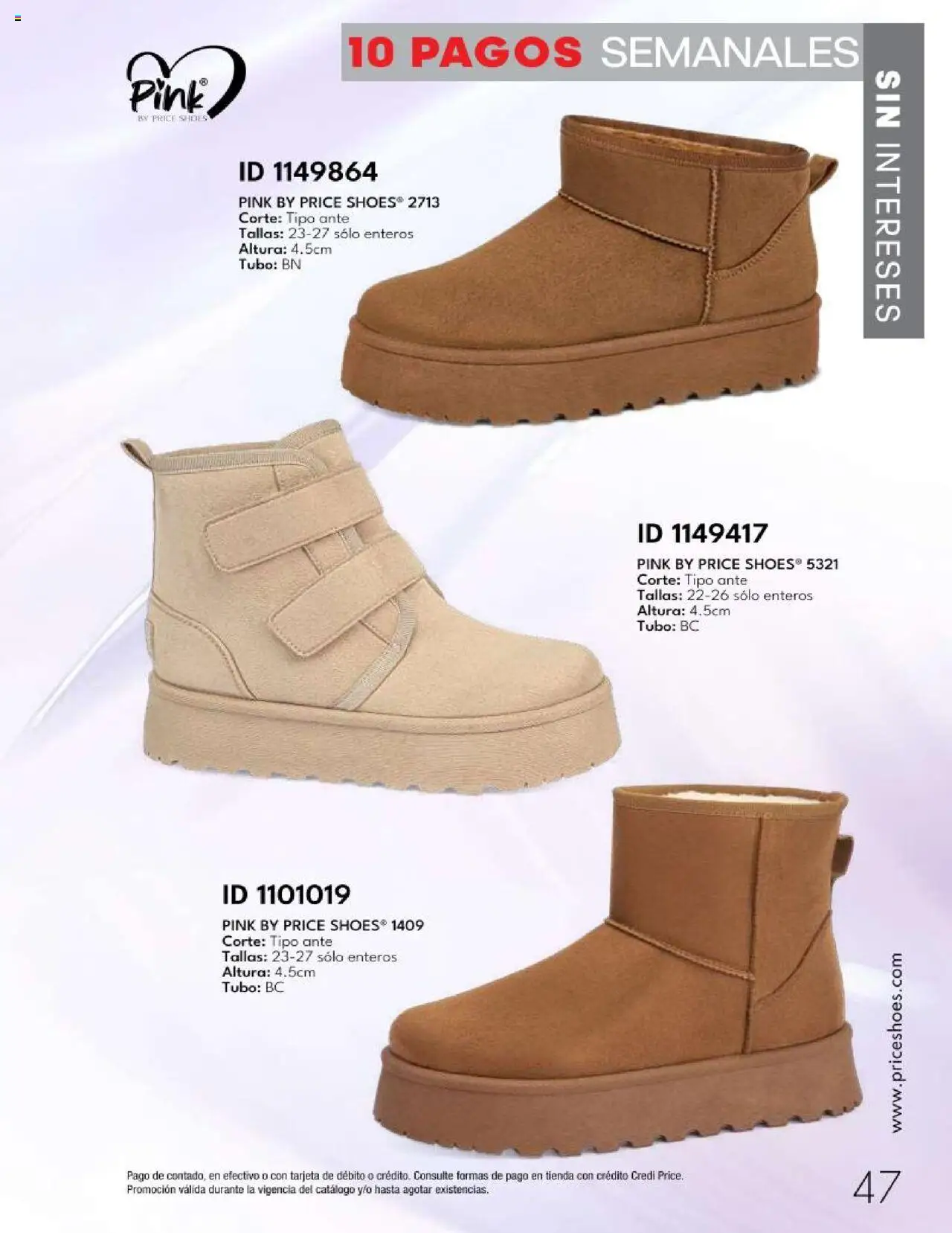 Nuevas ofertas de Price Shoes válidas en toda la República Mexicana desde el 14.10.2025. ¡Encuentra las mejores ofertas en Price Shoes - Catálogo - 10 Pagos sin Intereses! | Página: 47