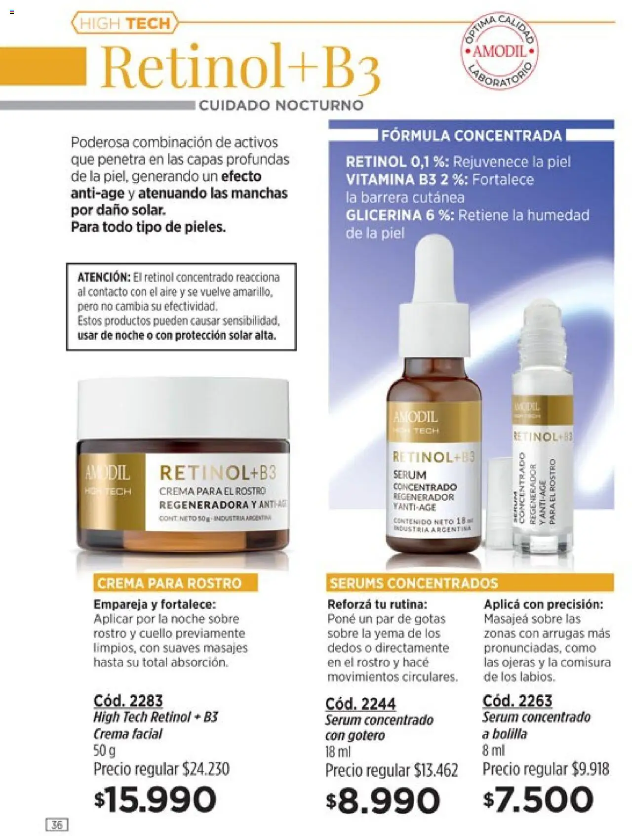 Catálogo Amodil Campaña 17/2025 │ válido desde el 14.10.2025 | Página: 36 | Productos: Sobre, Serum, Crema