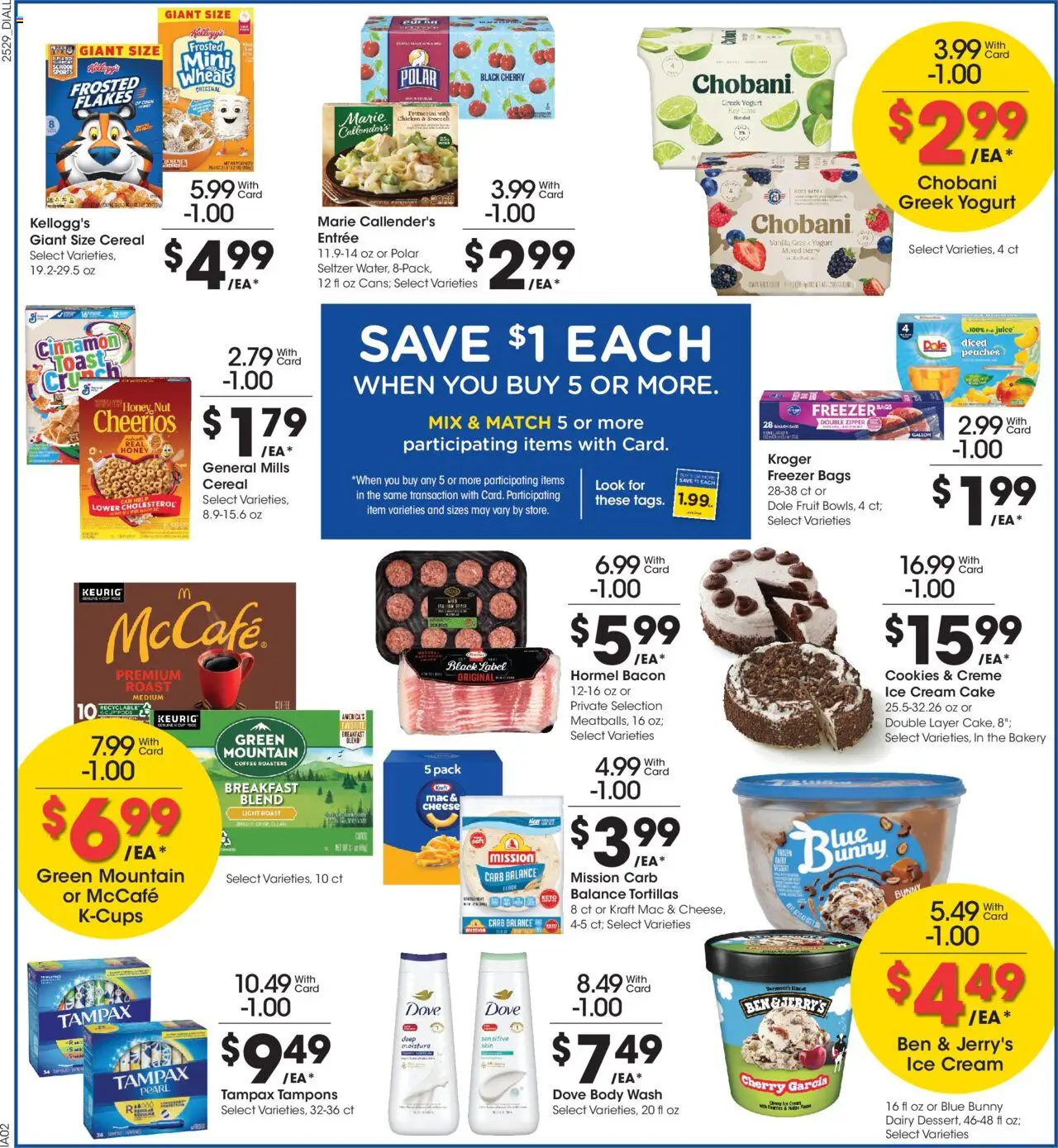 Dillons Weekly Ad - valid from 20.08.2025 | Page: 5 | Products: Broccoli, Yogurt, Flakes, Ice cream