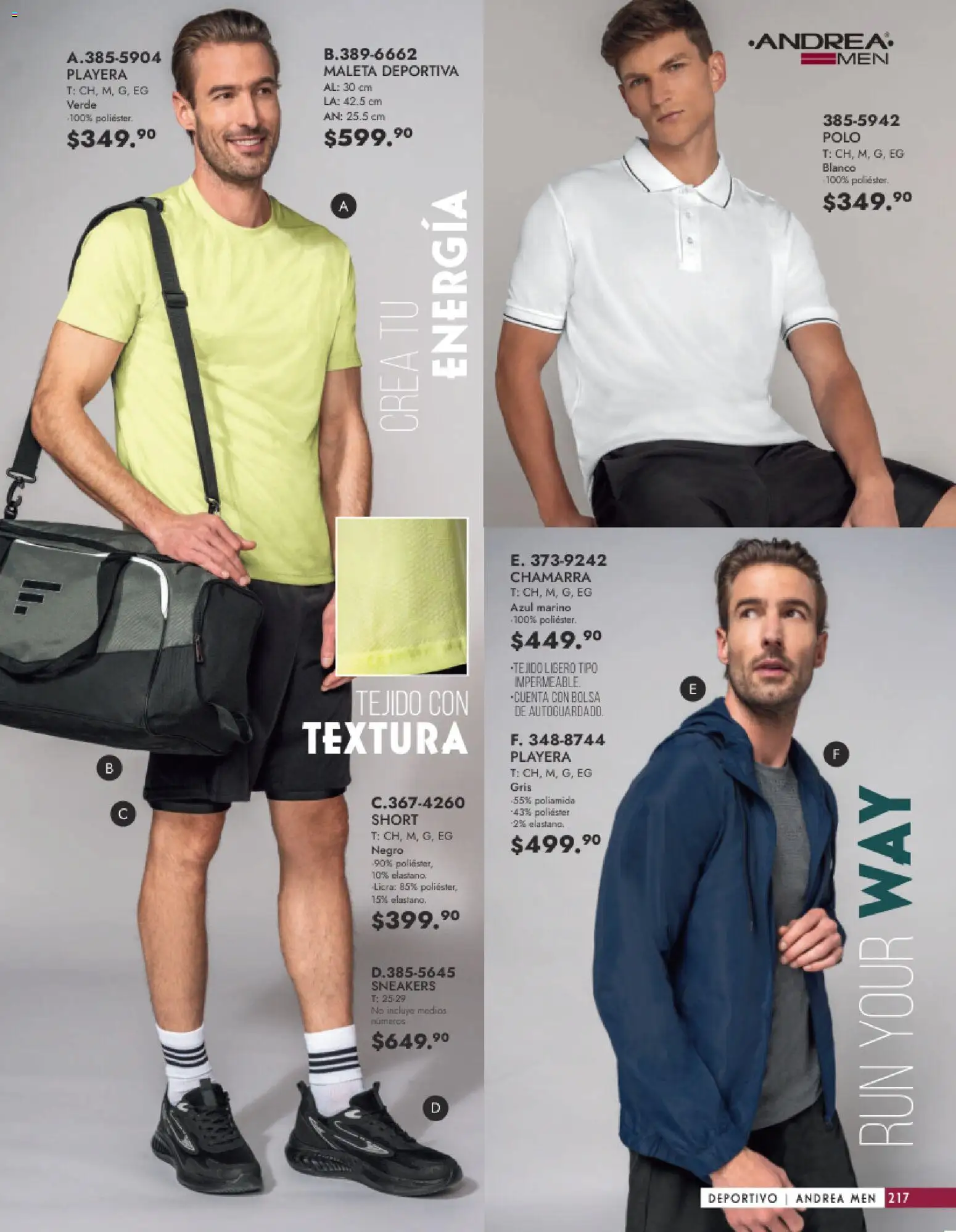 Nuevas ofertas de Andrea válidas en toda la República Mexicana desde el 25.01.2026. ¡Encuentra las mejores ofertas en Andrea catálogo Vestir Caballero ! | Página: 59