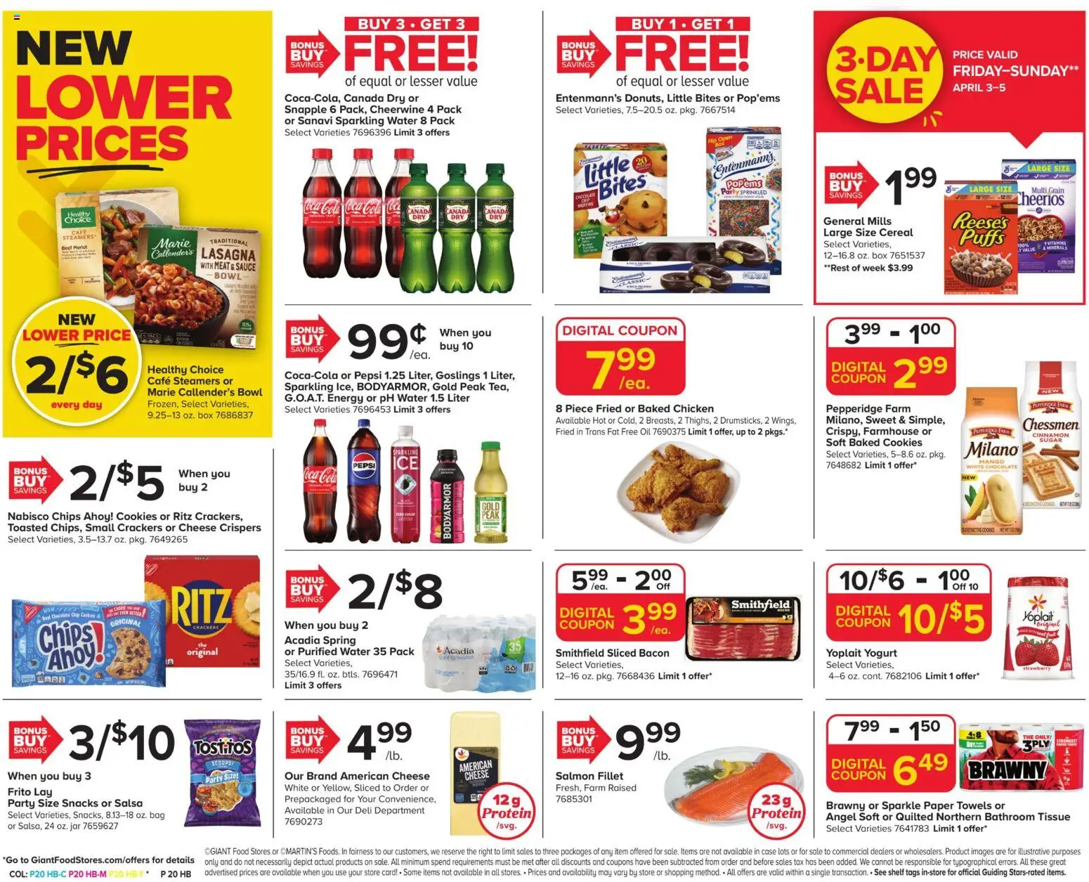 Giant Weekly Ad - valid from 03.04.2026 | Page: 4 | Products: Yogurt, Chocolate, Sugar, Case