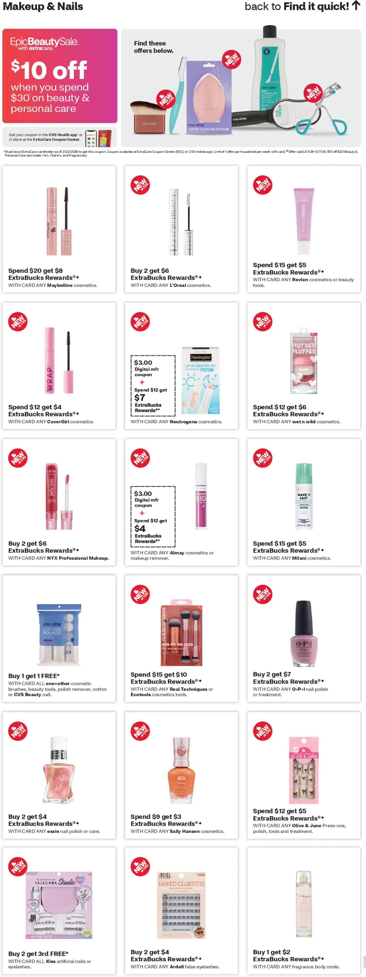 CVS Pharmacy Weekly Ad - CT - valid from 08.03.2026 | Page: 11 | Products: Blush, Brush, Sponge, Water