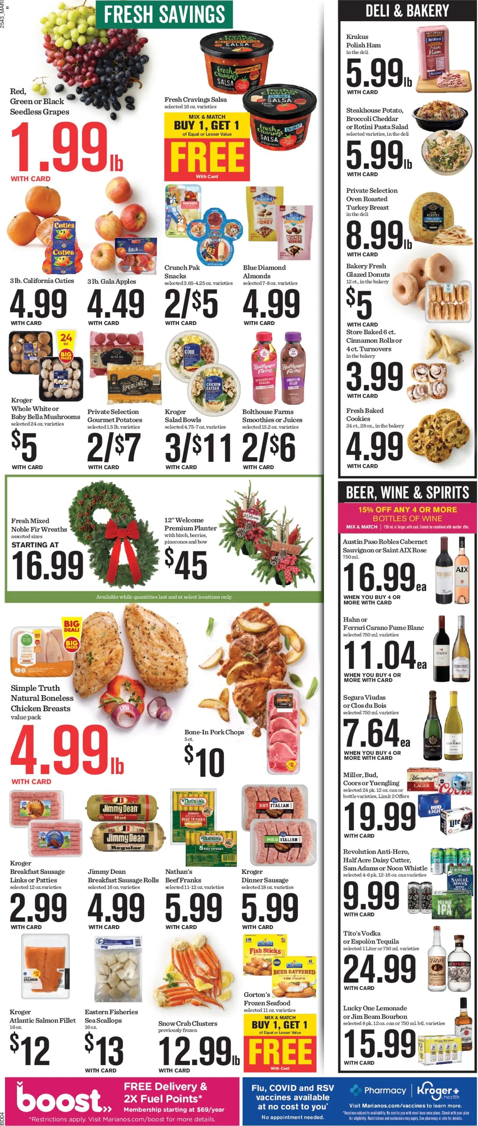 Mariano's Weekly Ad - valid from 28.11.2025 | Page: 7 | Products: Bakery, Cookies, Salad, Sausage