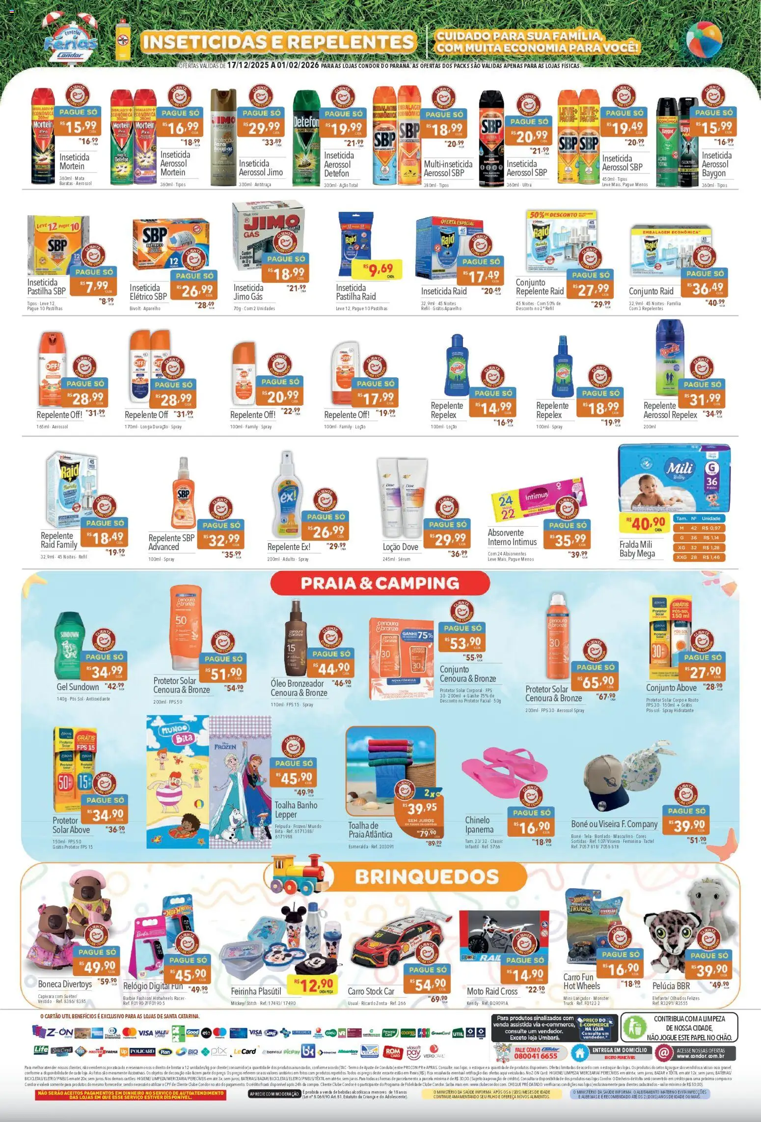 Supermercados Condor Folheto - válido de 17.01.2025 | Página: 4 | Produtos: Óleo, Cenoura, Vestido, Absorvente