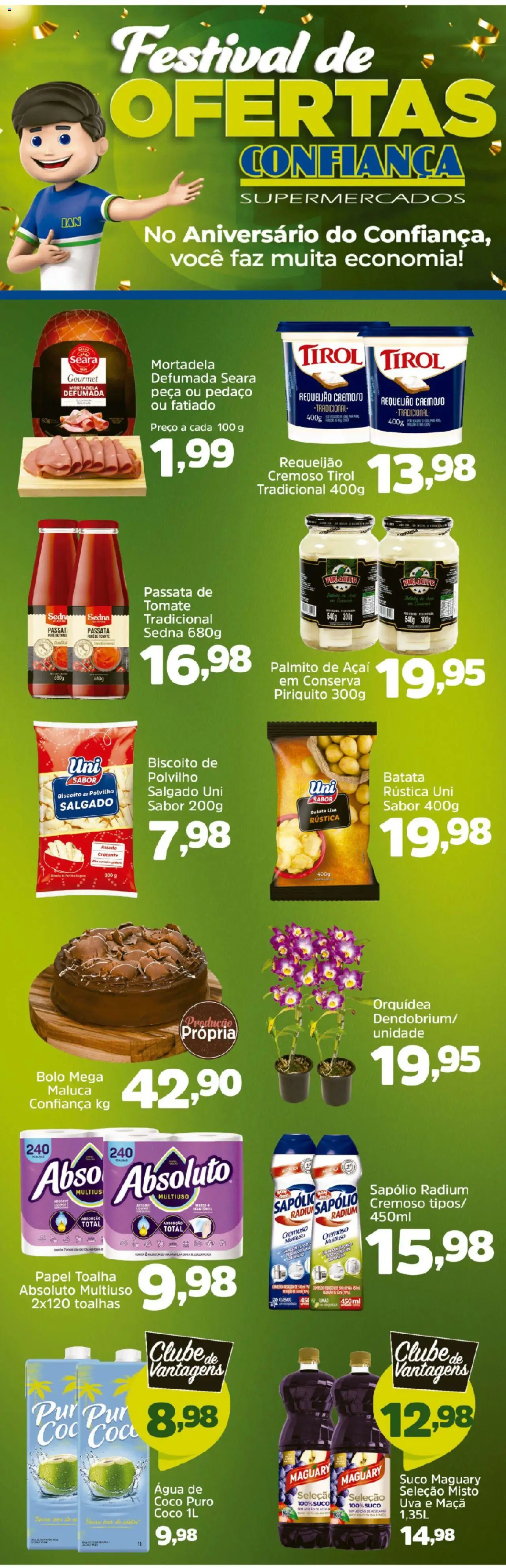 Confiança Folheto - válido de 30.09.2025 | Página: 5 | Produtos: Coco, Palmito, Polvilho, Mortadela