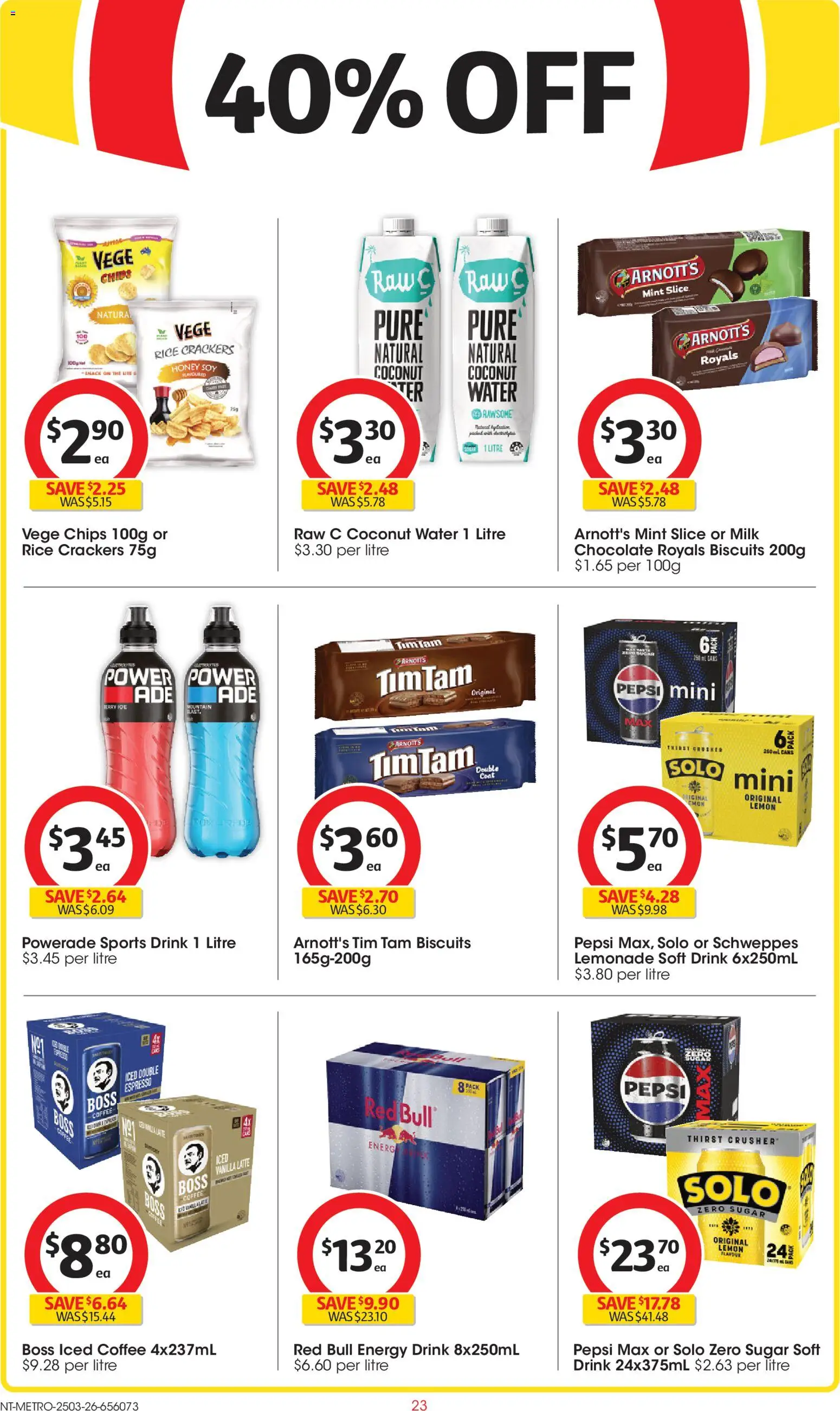 Coles catalogue - valid from 25.03.2026 | Page: 23 | Products: Rice, Water, Sugar, Lemon