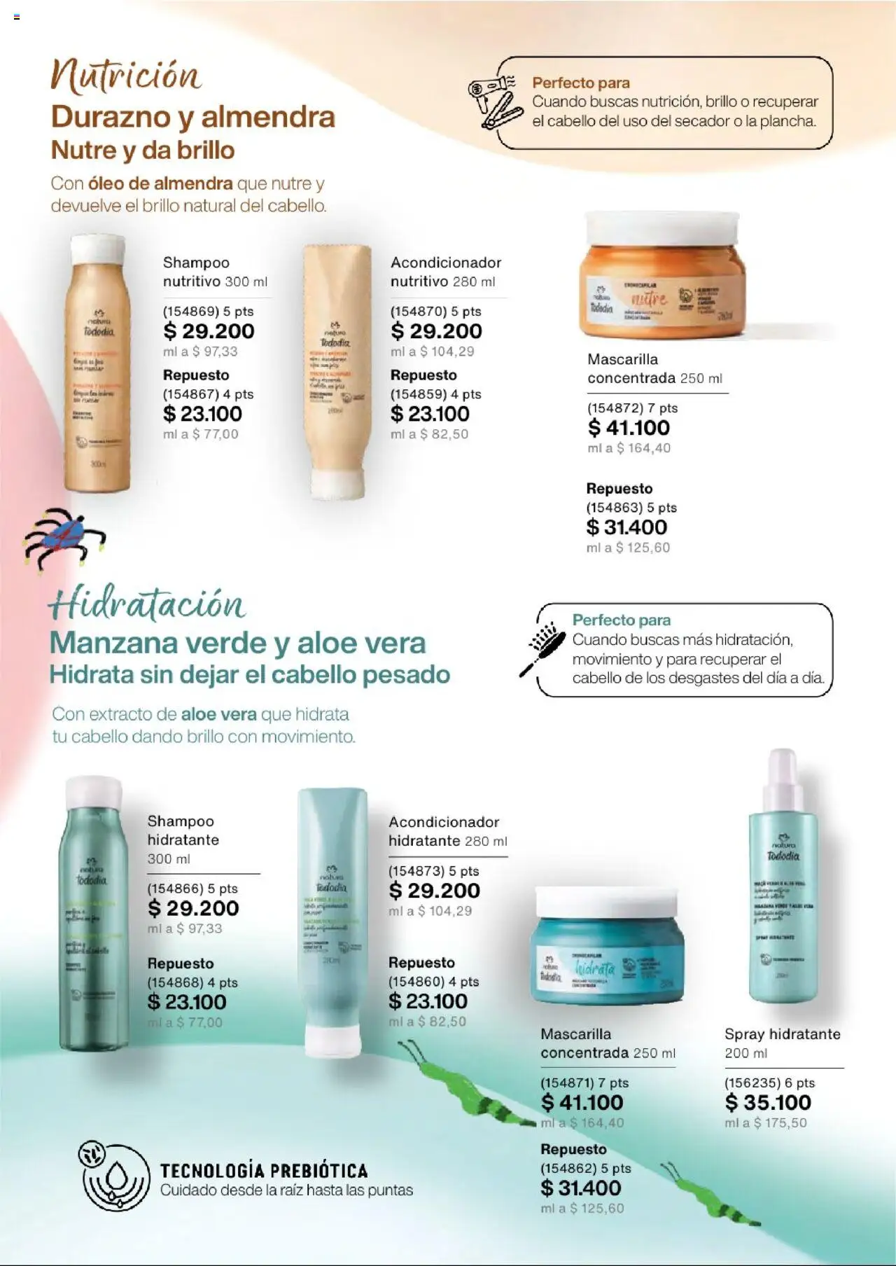 Natura revista - valida desde el 03.09.2025 | Página: 138 | Productos: Shampoo, Manzana, Mascarilla, Acondicionador