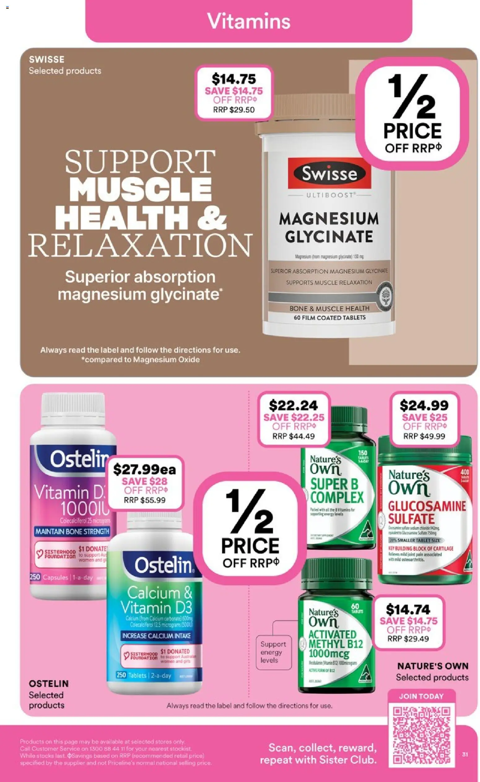 Priceline Pharmacy catalogue - valid from 05.02.2026 | Page: 31 | Products: Tablet, Foundation, Tablets, Vitamin