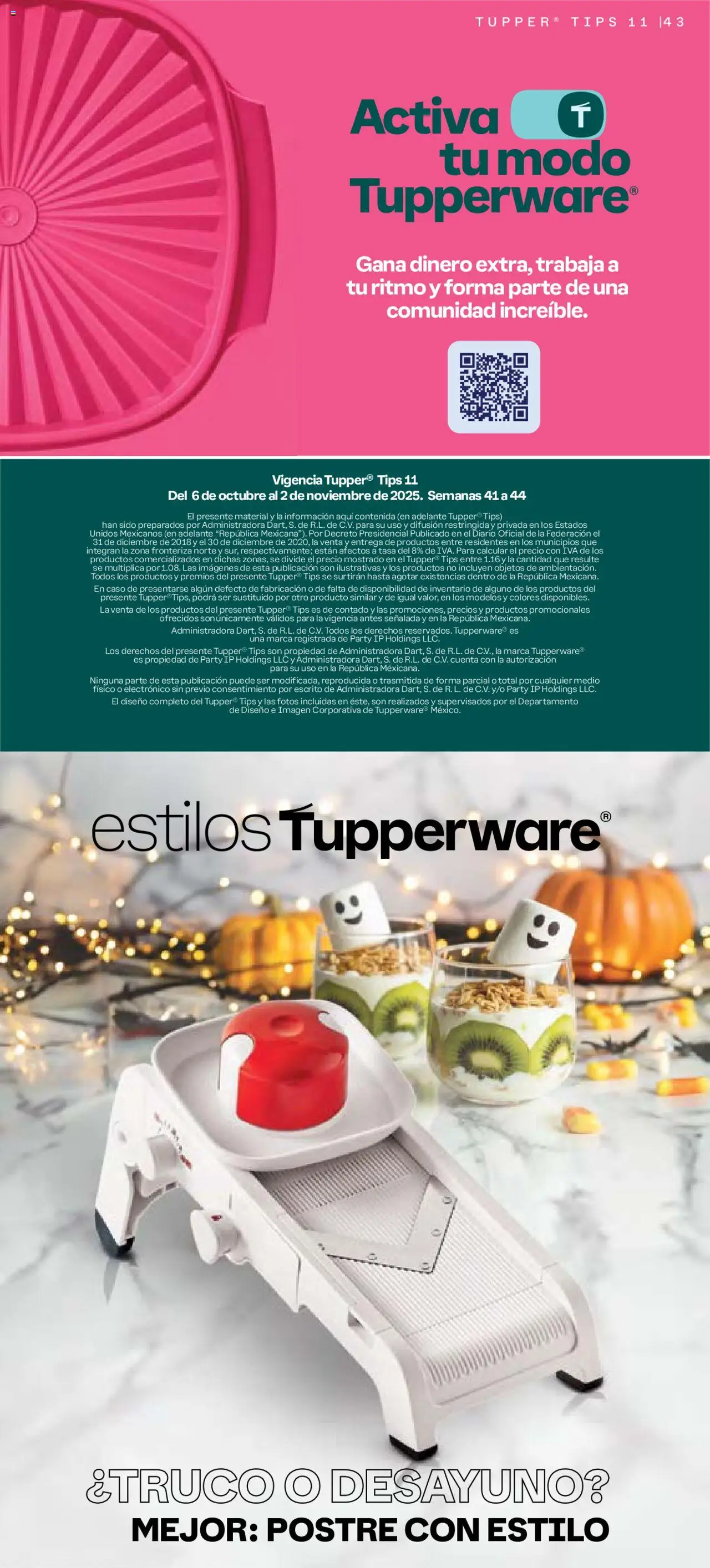 Nuevas ofertas de Tupperware válidas en toda la República Mexicana desde el 06.10.2025. ¡Encuentra las mejores ofertas en Tupperware - Catálogo! | Página: 43