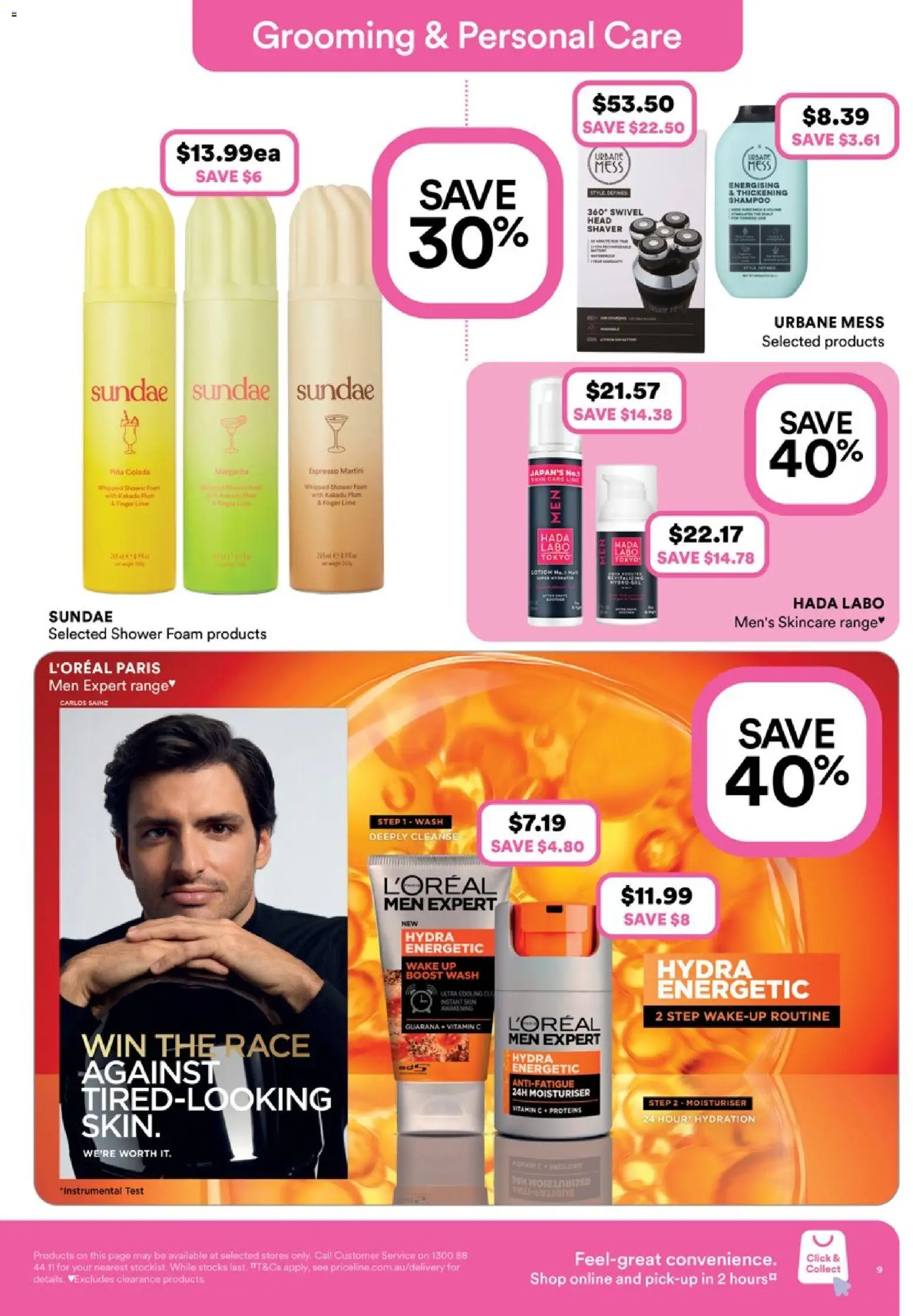 Priceline Pharmacy catalogue - valid from 09.04.2026 | Page: 9 | Products: Shower, Shampoo, Moisturiser, Vitamin