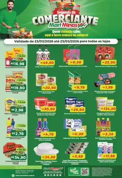 Mart Minas ofertas Segunda do Comerciante - Pré-Visualização do folheto da loja Mart Minas, válido de 23.03.2026 | Página: 1