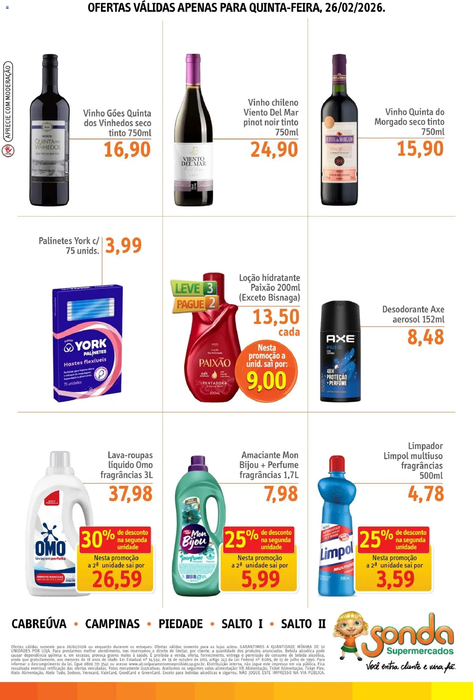 Sonda Folheto - válido de 26.02.2026 | Página: 4 | Produtos: Perfume, Pó, Vinho, Ameixa