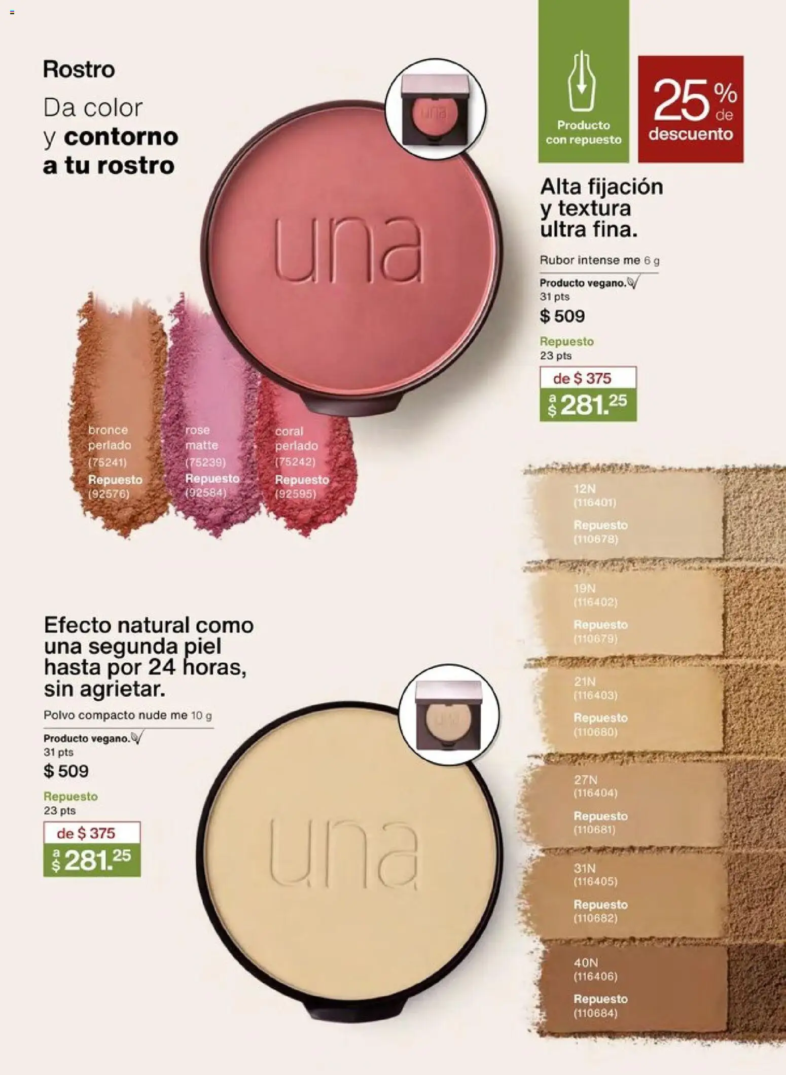 Nuevas ofertas de Natura válidas en toda la República Mexicana desde el 20.12.2025. ¡Encuentra las mejores ofertas en Natura campaña 1 2026! | Página: 54 | Productos: Contorno, Polvo compacto, Polvo, Rubor