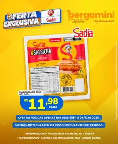 Supermercado Bergamini - Ofertas Sadia e Perdigão - Pré-Visualização do folheto da loja Supermercado Bergamini, válido de 28.11.2025 | Página: 5