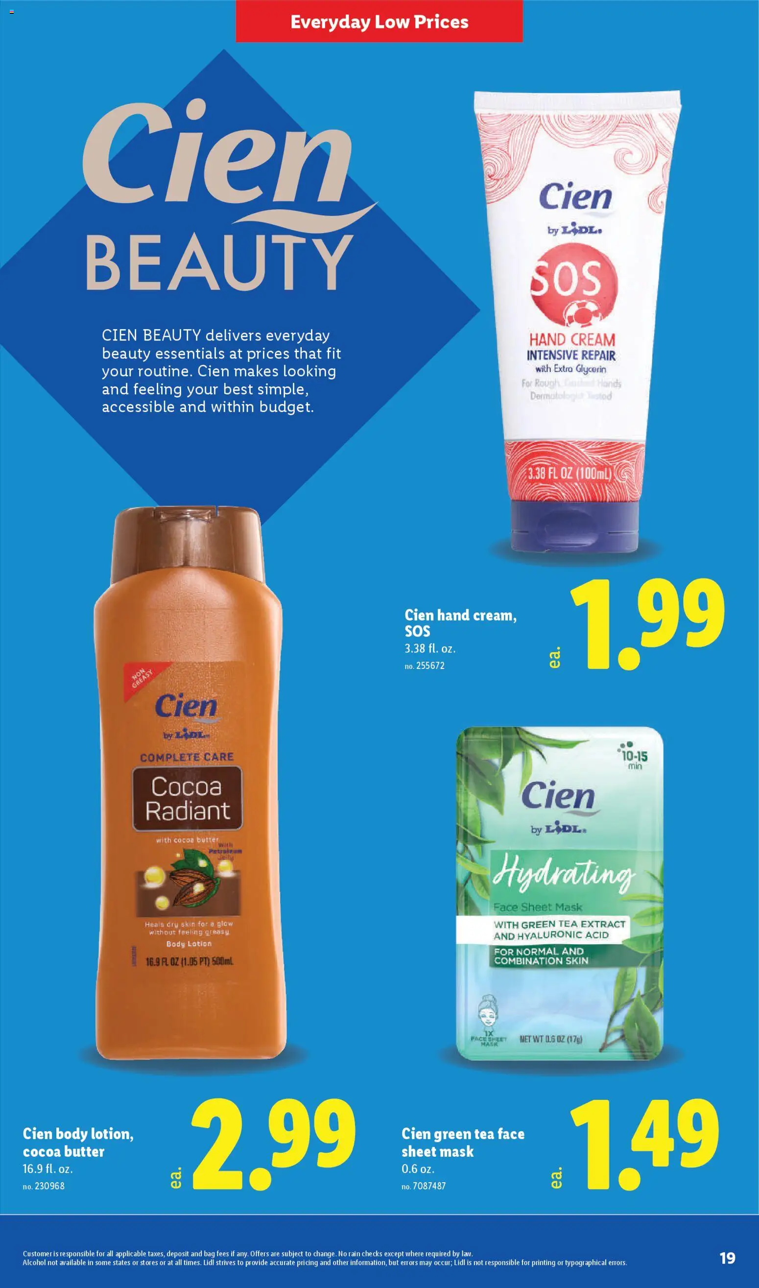 Lidl Weekly Ad - valid from 15.04.2026 | Page: 19 | Products: Green Tea, Hand cream, Tea, Bag