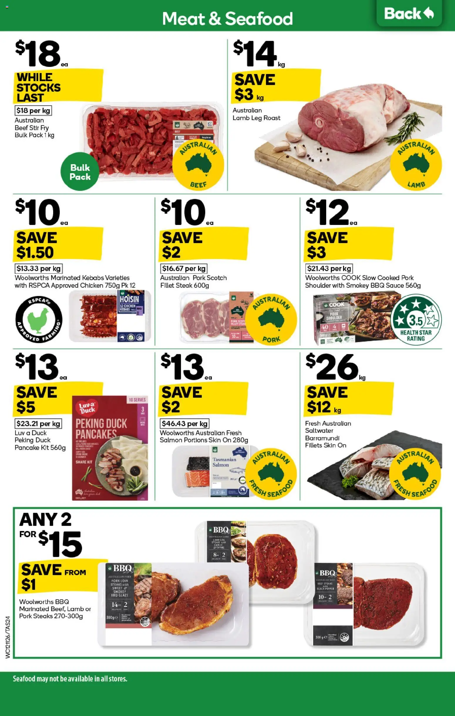 Woolworths catalogue - valid from 12.11.2025 | Page: 24 | Products: BBQ Sauce, Meat, Steak, Salmon
