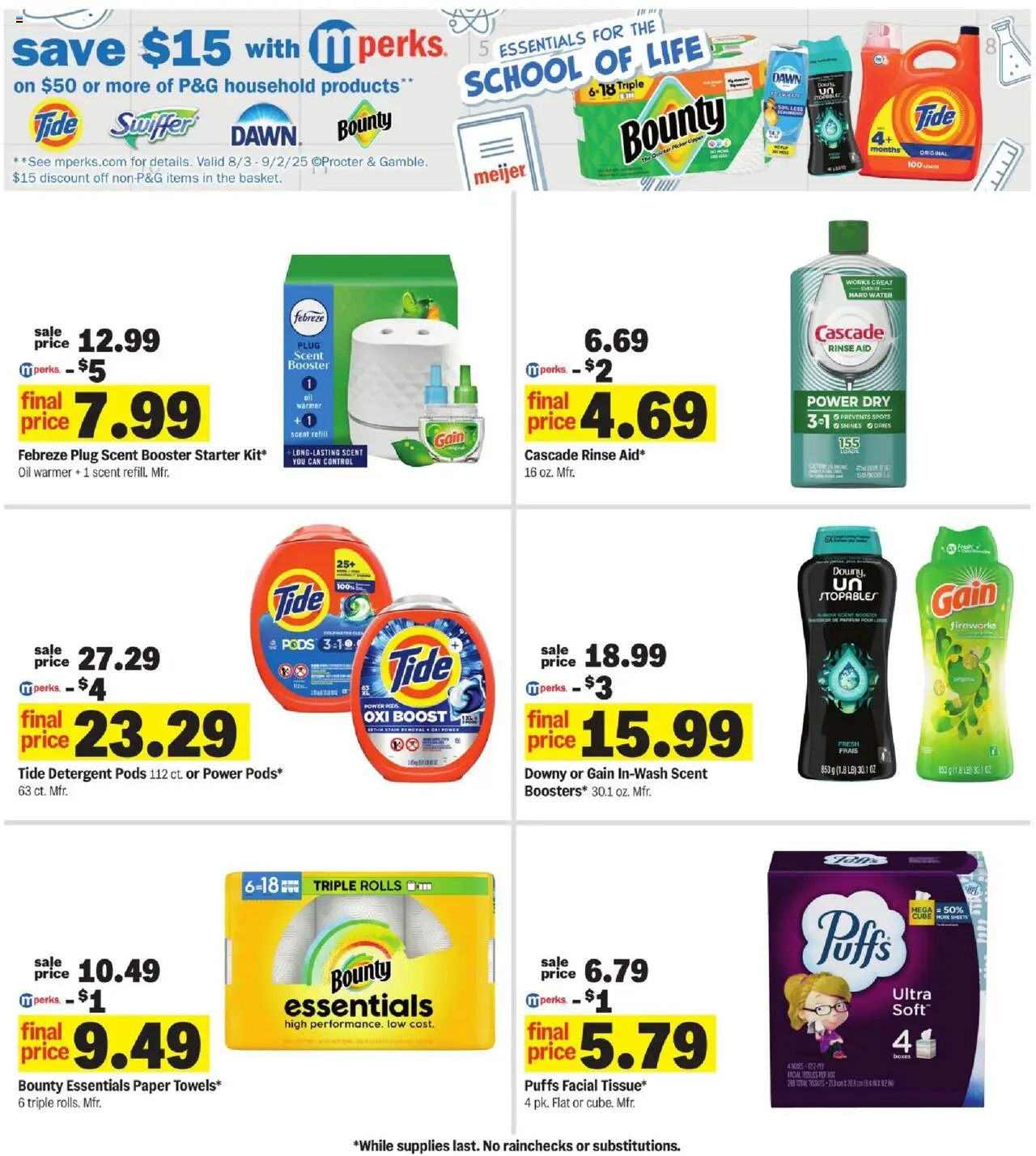 Meijer Weekly Ad - valid from 03.08.2025 | Page: 33 | Products: Box, Oil, Water, Starter