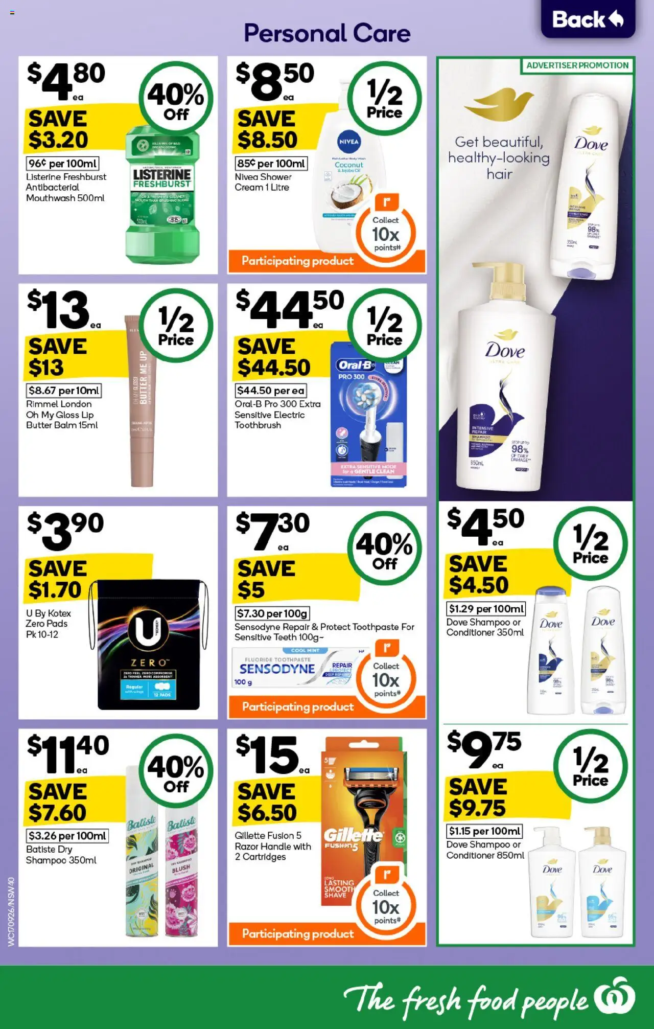 Woolworths catalogue - valid from 17.09.2025 | Page: 38 | Products: Blush, Conditioner, Toothpaste, Sensitive teeth