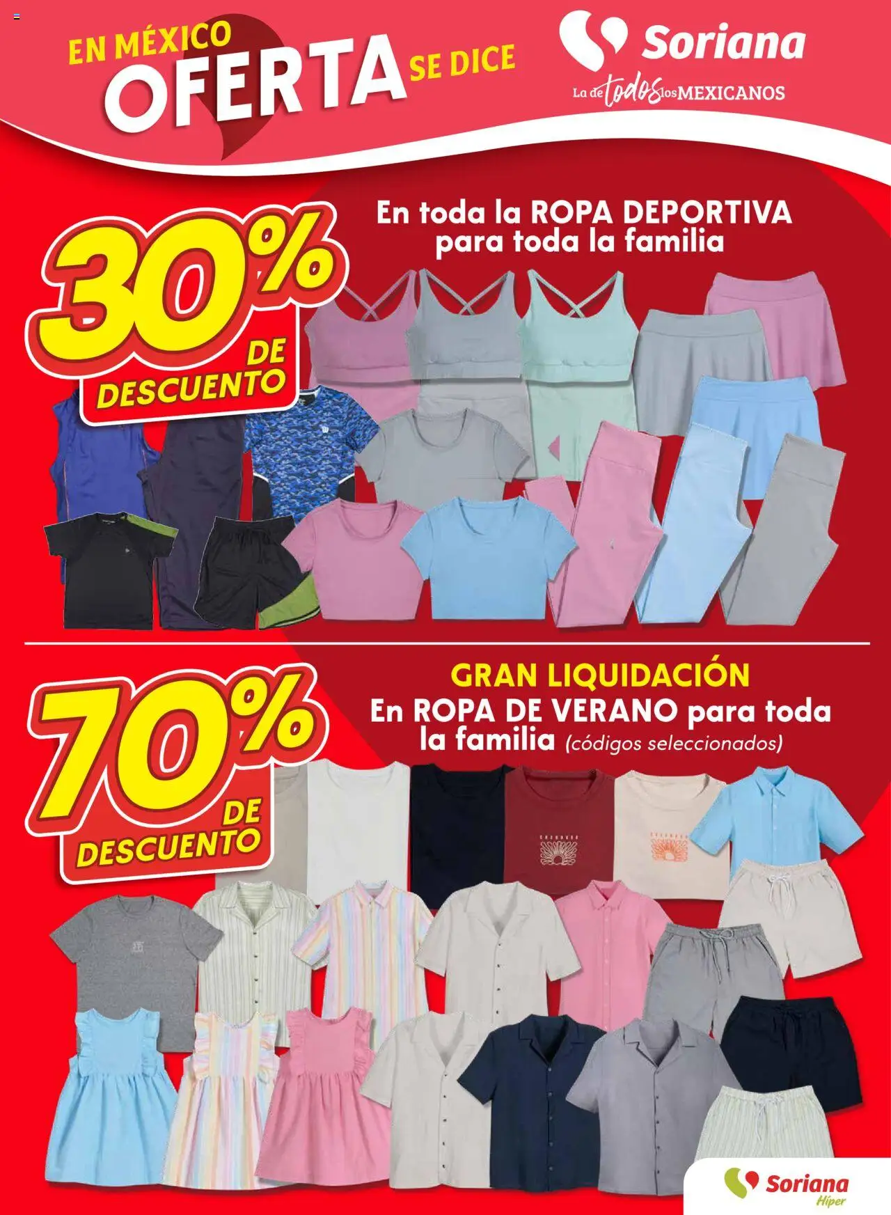 Nuevas ofertas de Soriana válidas en toda la República Mexicana desde el 02.10.2025. ¡Encuentra las mejores ofertas en Soriana - Fin de Semana Híper: Tijuana, Mexicali, Ensenada, San Luis Río Colorado y Tecate! | Página: 10 | Productos: Ropa