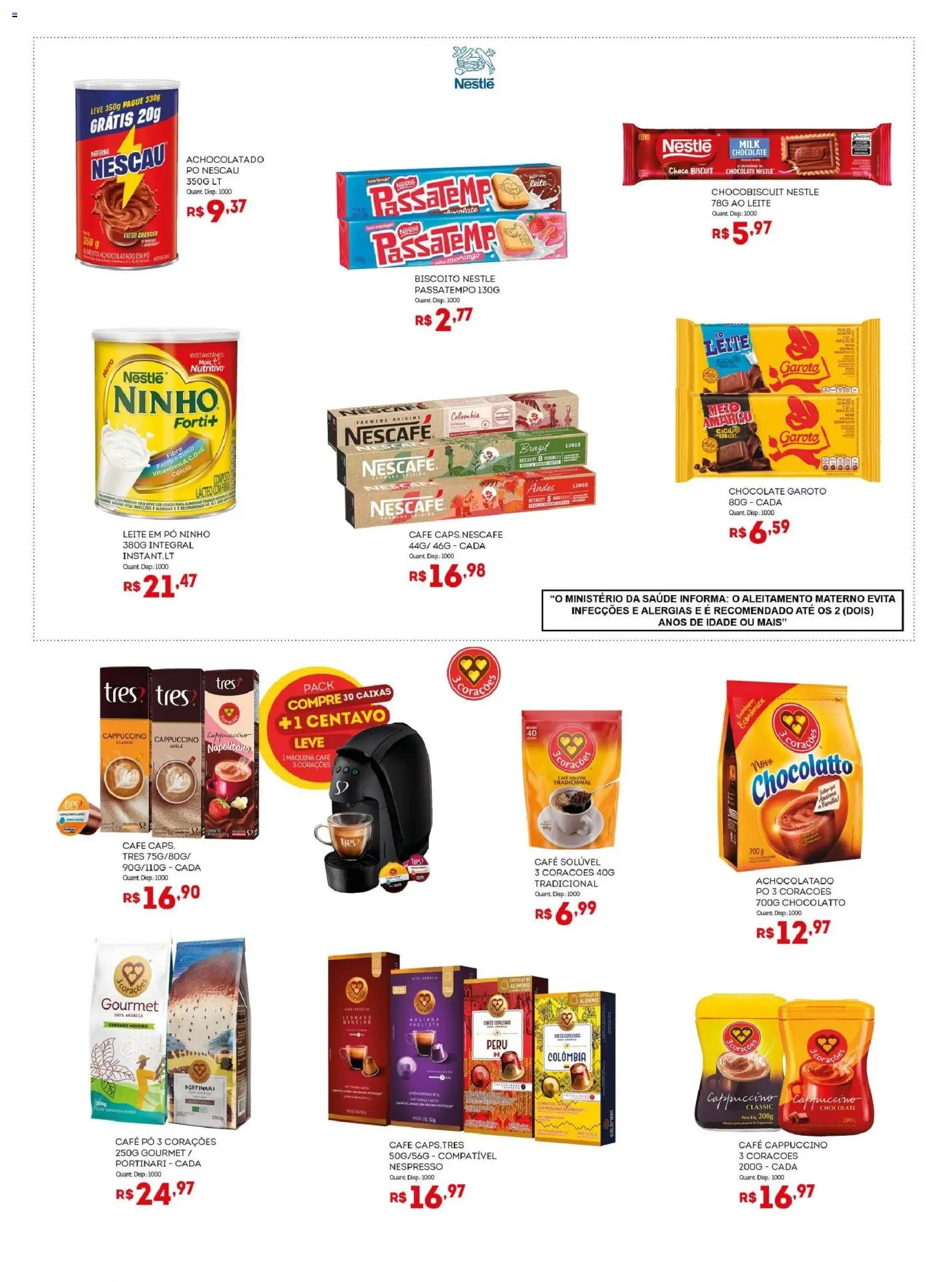 Bistek Supermercados Folheto - válido de 22.10.2025 | Página: 3 | Produtos: Pó, Leite, Chocolate, Leite em pó