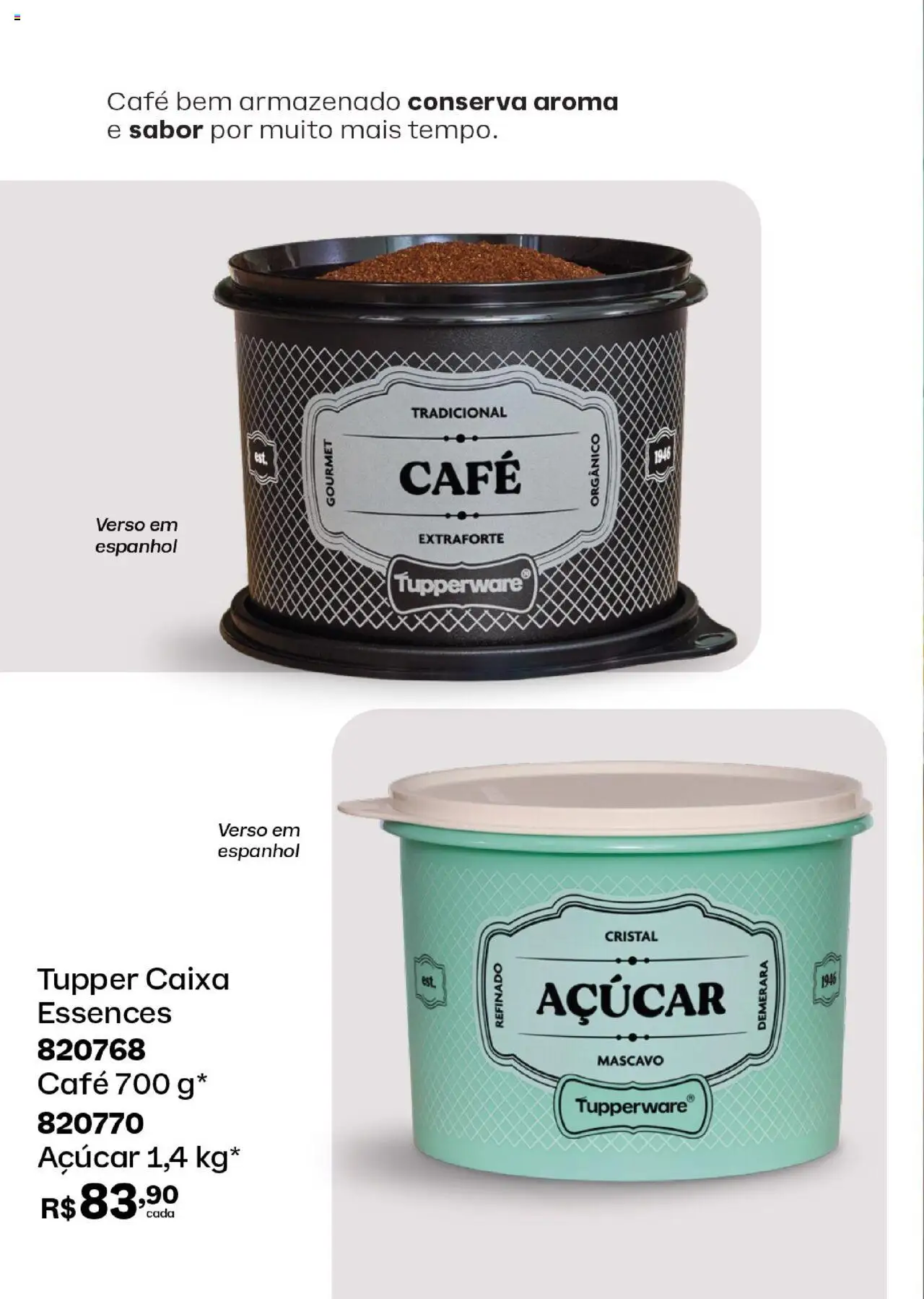 Tupperware Folheto - válido de 01.09.2025 | Página: 62 | Produtos: Caixa, Café, Açúcar