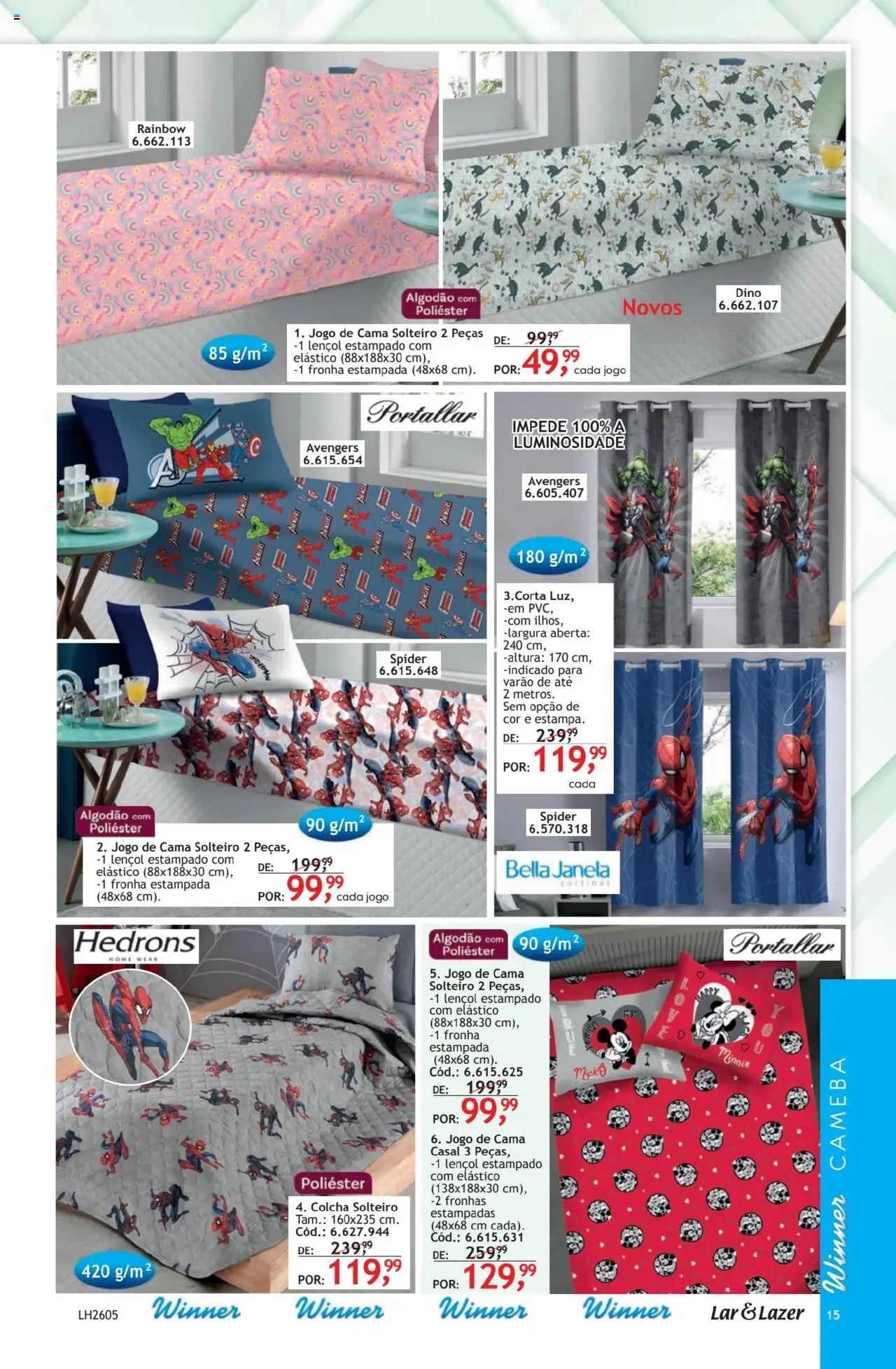 Quatro Estações Folheto - válido de 01.10.2025 | Página: 15 | Produtos: Janela, Colcha, Cama, Lençol