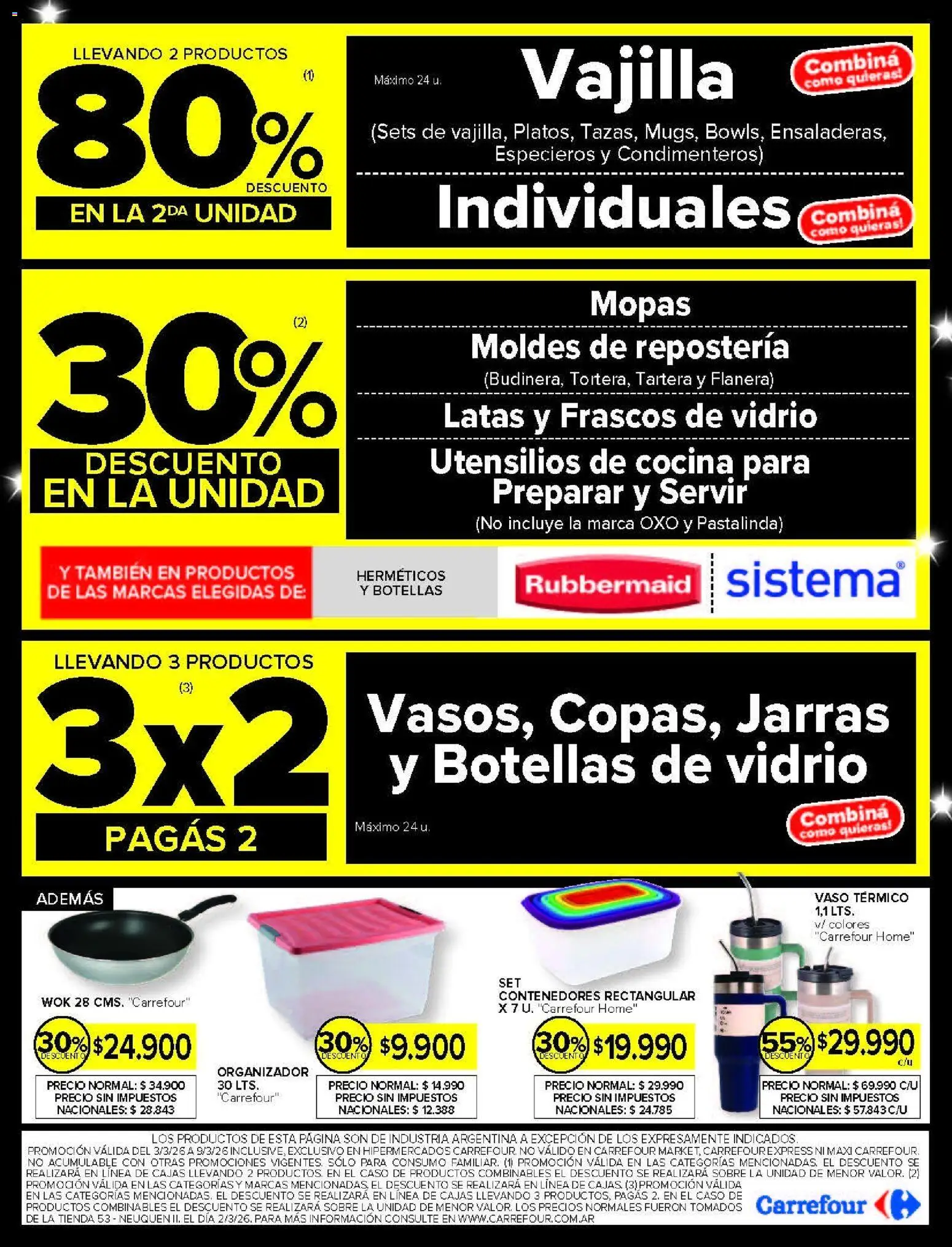 Carrefour ofertas │ válido desde el 03.03.2026 | Página: 25 | Productos: Organizador, Flanera, Utensilios de cocina, Cocina