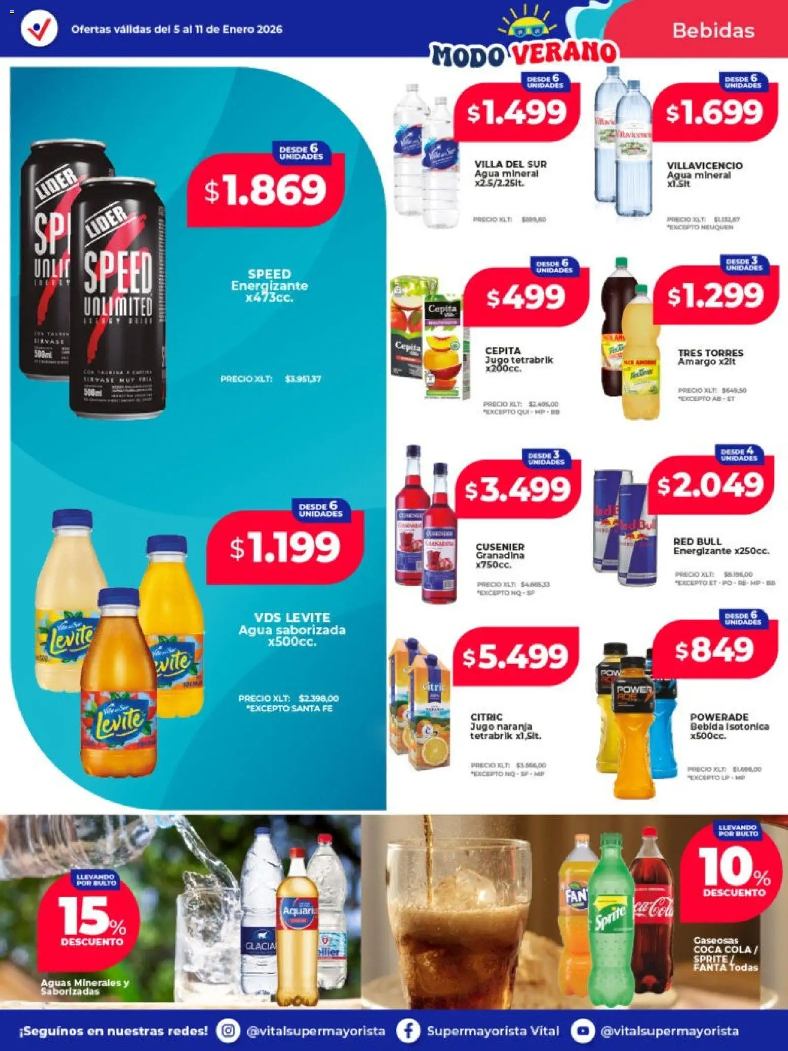 Vital - Ofertas -  Resistencia │ válido desde el 05.01.2026 | Página: 18 | Productos: Agua, Jugo, Agua saborizada