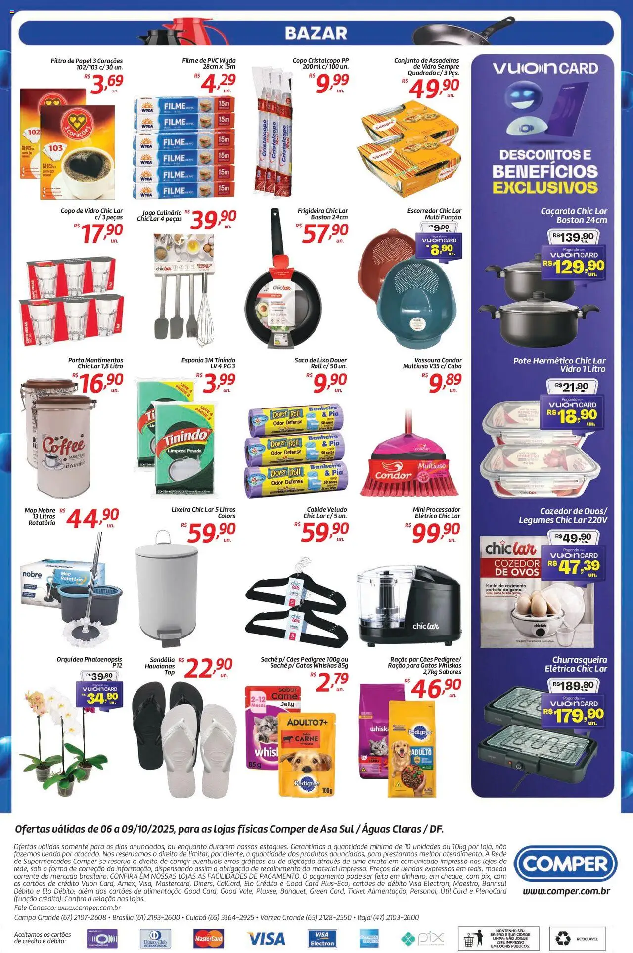 Comper Folheto - válido de 06.10.2025 | Página: 8 | Produtos: Filtro de papel, Esponja, Ovos, Cabide