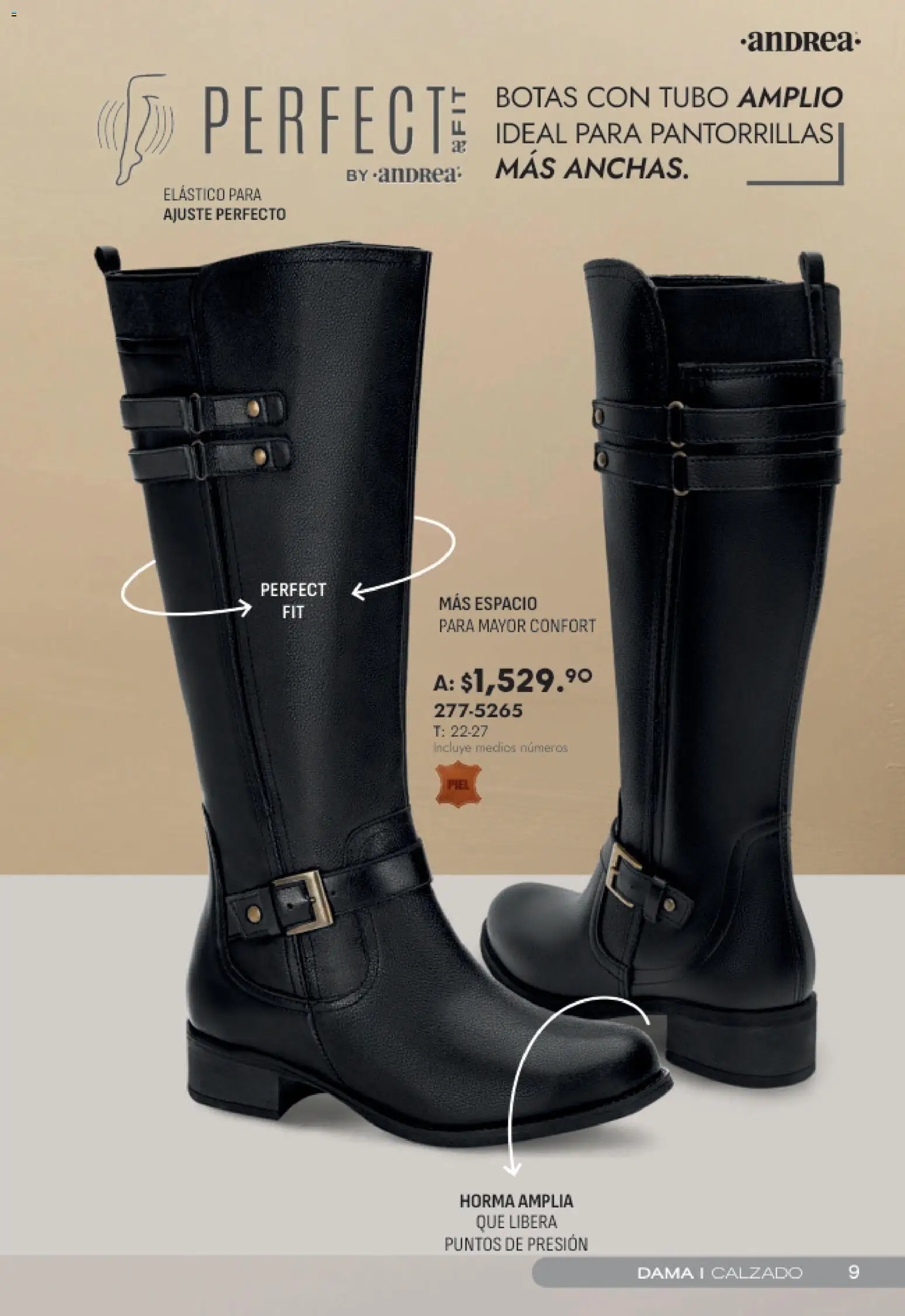 Nuevas ofertas de Andrea válidas en toda la República Mexicana desde el 15.02.2026. ¡Encuentra las mejores ofertas en Andrea catálogo Top Selection! | Página: 9 | Productos: Botas