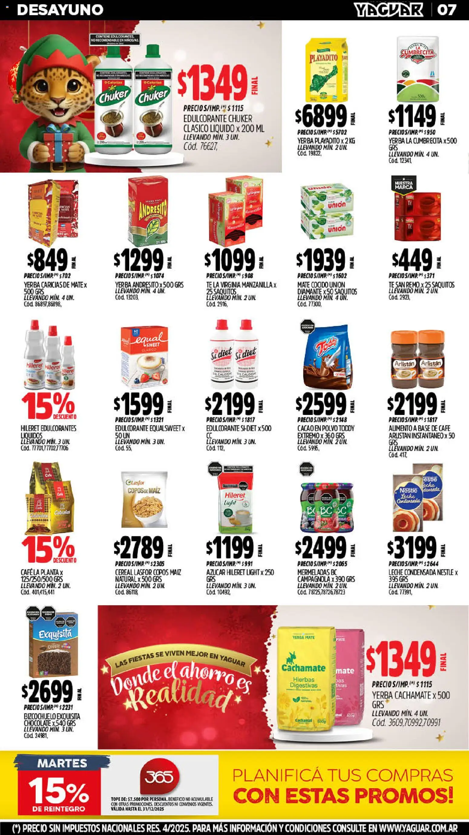 Yaguar catálogo │ válido desde el 15.12.2025 | Página: 8 | Productos: Polvo, Maiz, Cacao, Planta