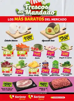 Vista previa de Soriana Frescos del Mandado Mercado: Sonora y Sinaloa, nuevo folleto de la tienda, válido en México a partir del 07.04.2026