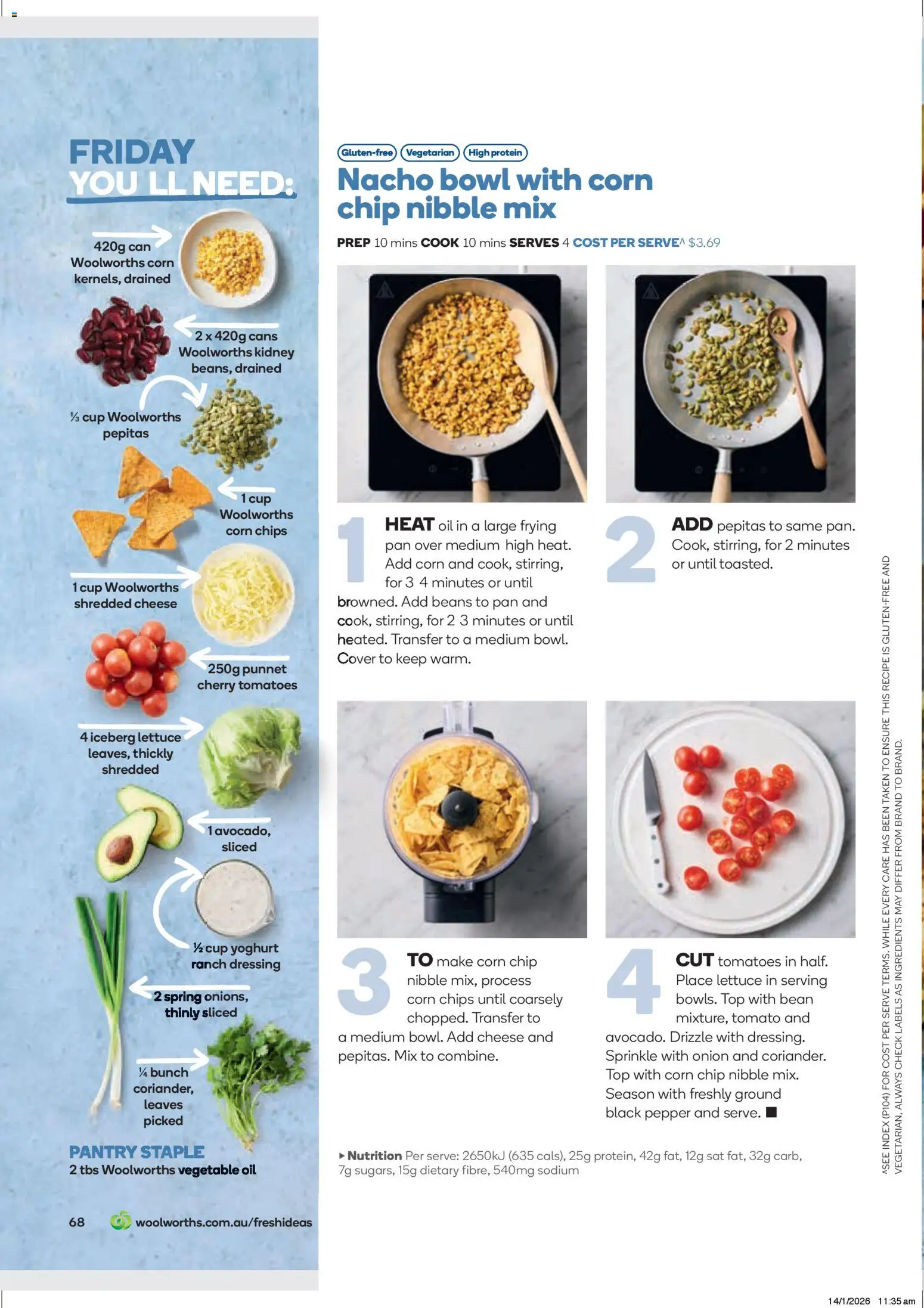 Woolworths catalogue - valid from 01.03.2026 | Page: 68 | Products: Cheese, Yoghurt, Lettuce, Pepper