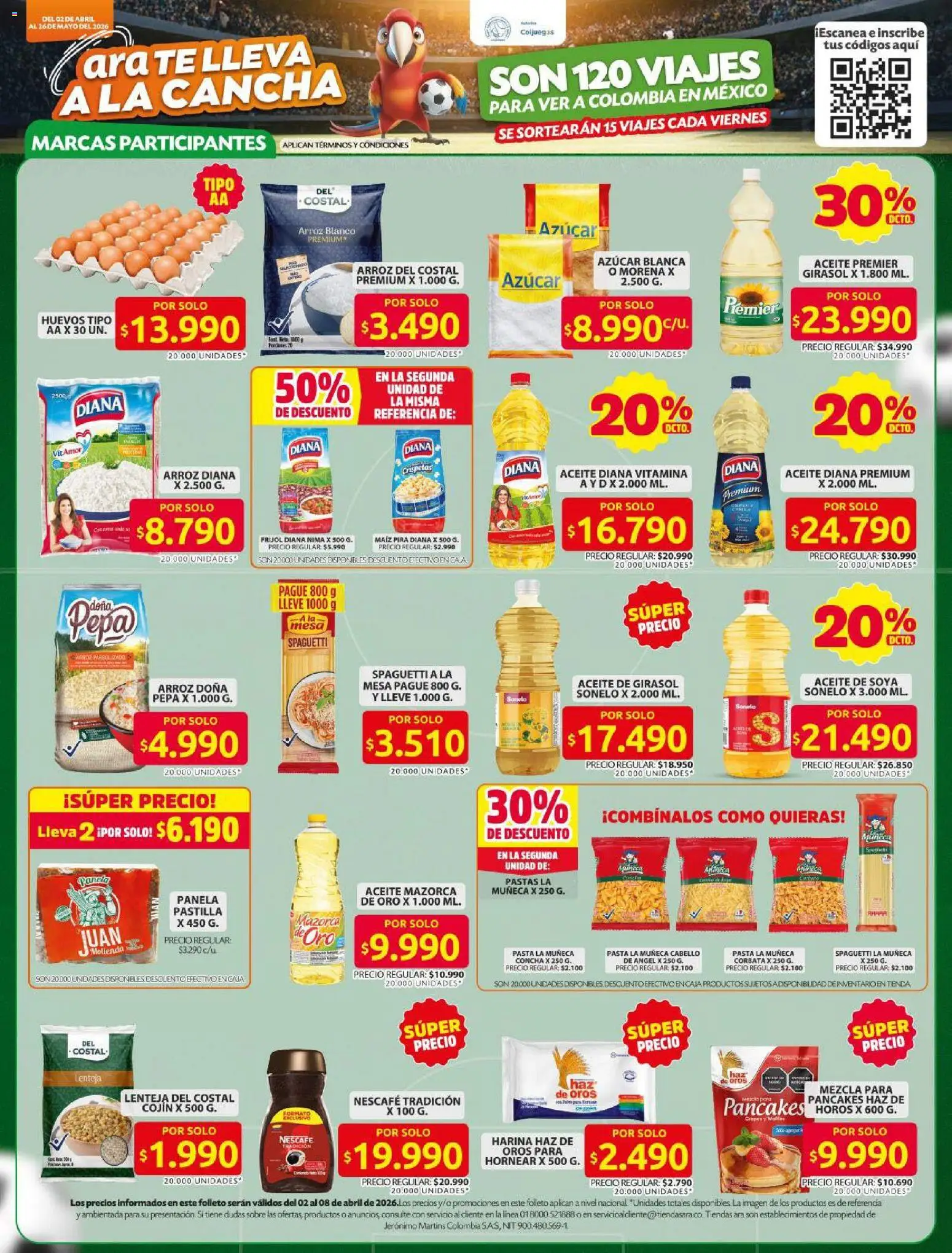 Ara revista - valida desde el 01.04.2026 | Página: 10 | Productos: Té, Azucar, Mesa, Taburete