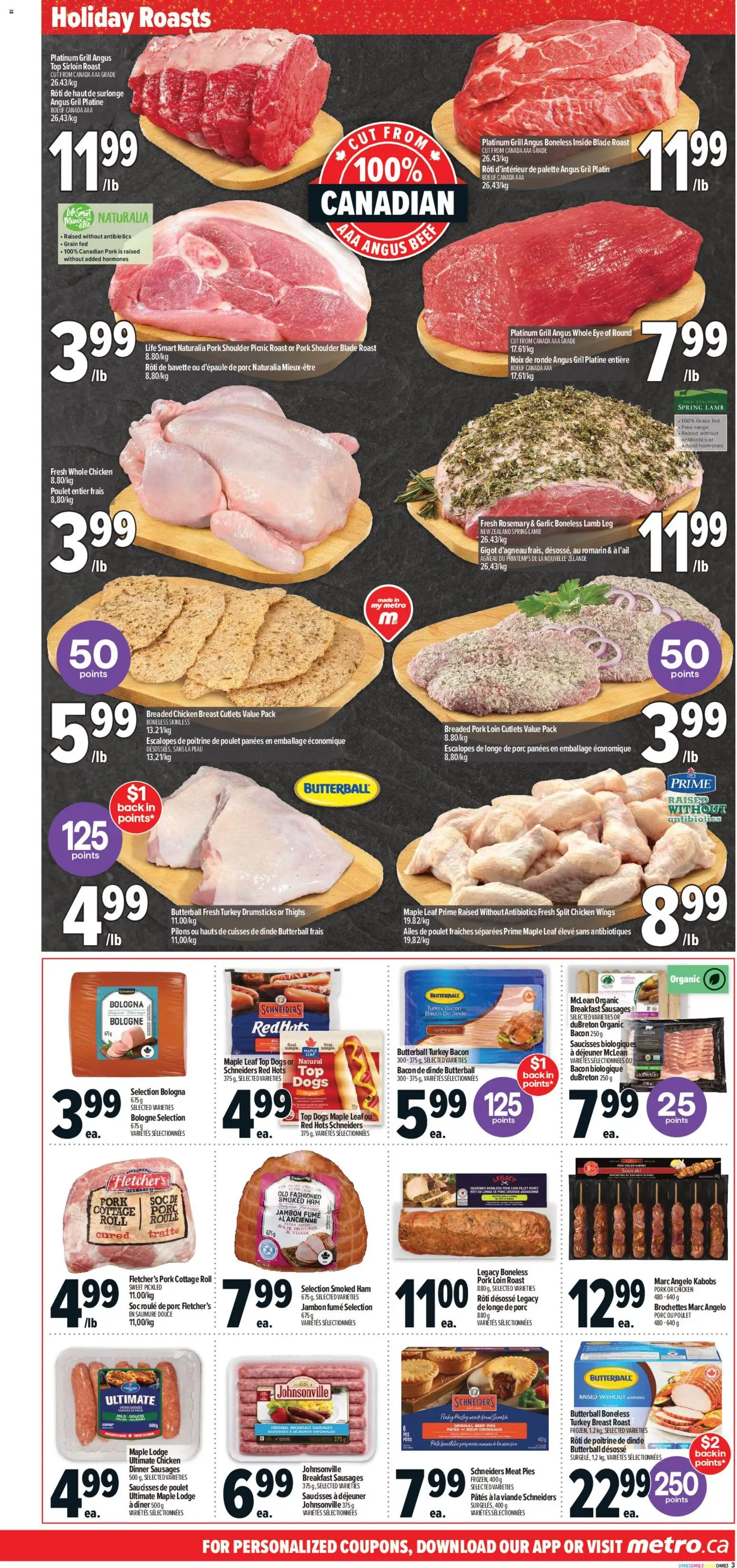 Metro flyer valid from 04.12.2025 | Page: 7 | Products: Chicken wings, Grill, Ham, Pork