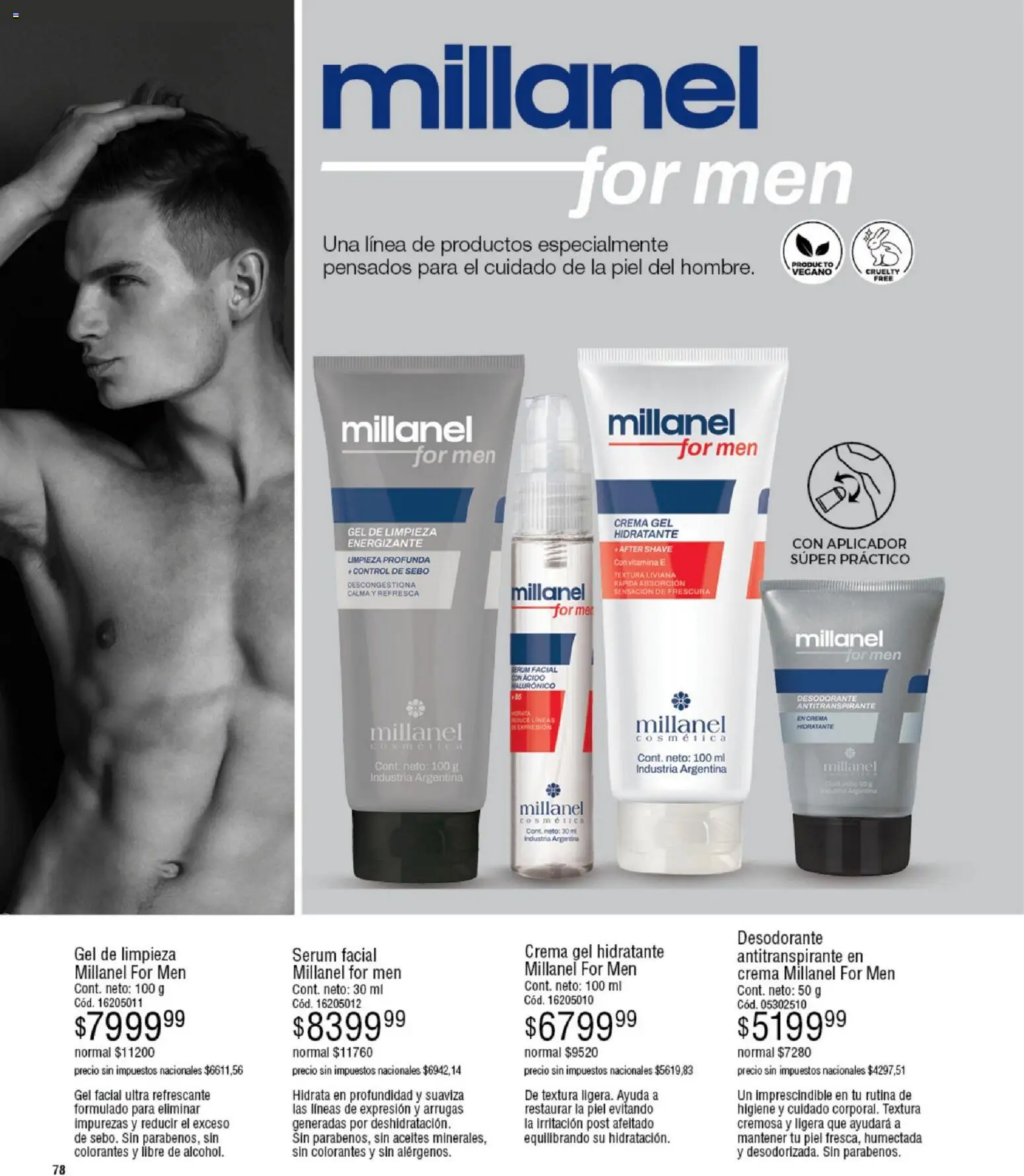 Millanel - Catálogo │ válido desde el 08.12.2025 | Página: 78 | Productos: Serum, Desodorante, Antitranspirante, Crema