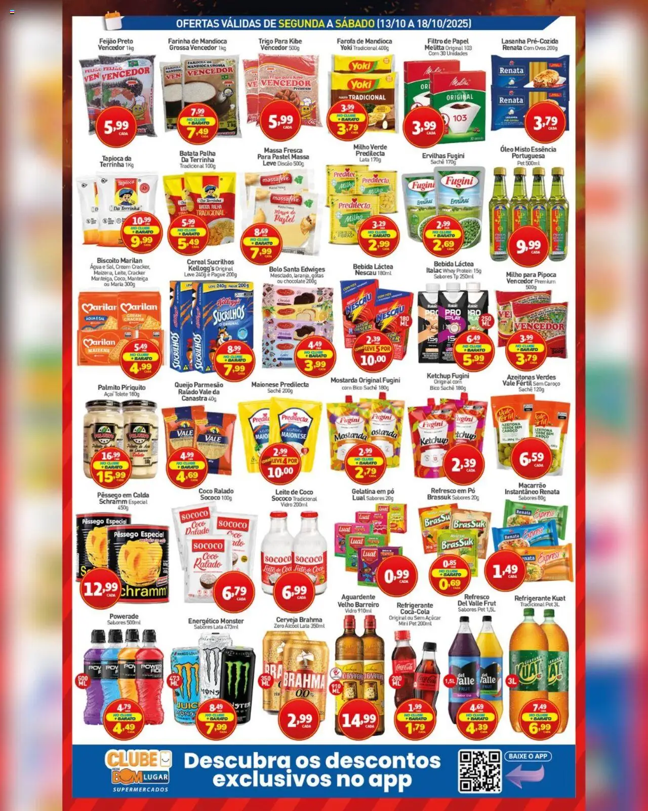 Rede Bom Lugar Folheto - válido de 13.10.2025 | Página: 2 | Produtos: Queijo, Nata, Batata palha, Whey protein