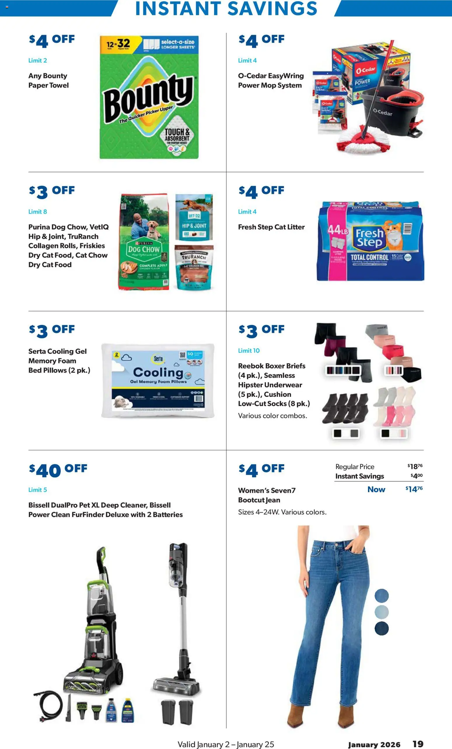 Sam's Club Instant Savings Book January - valid from 02.01.2026 | Page: 19 | Products: Picker, Bed, Underwear, Socks