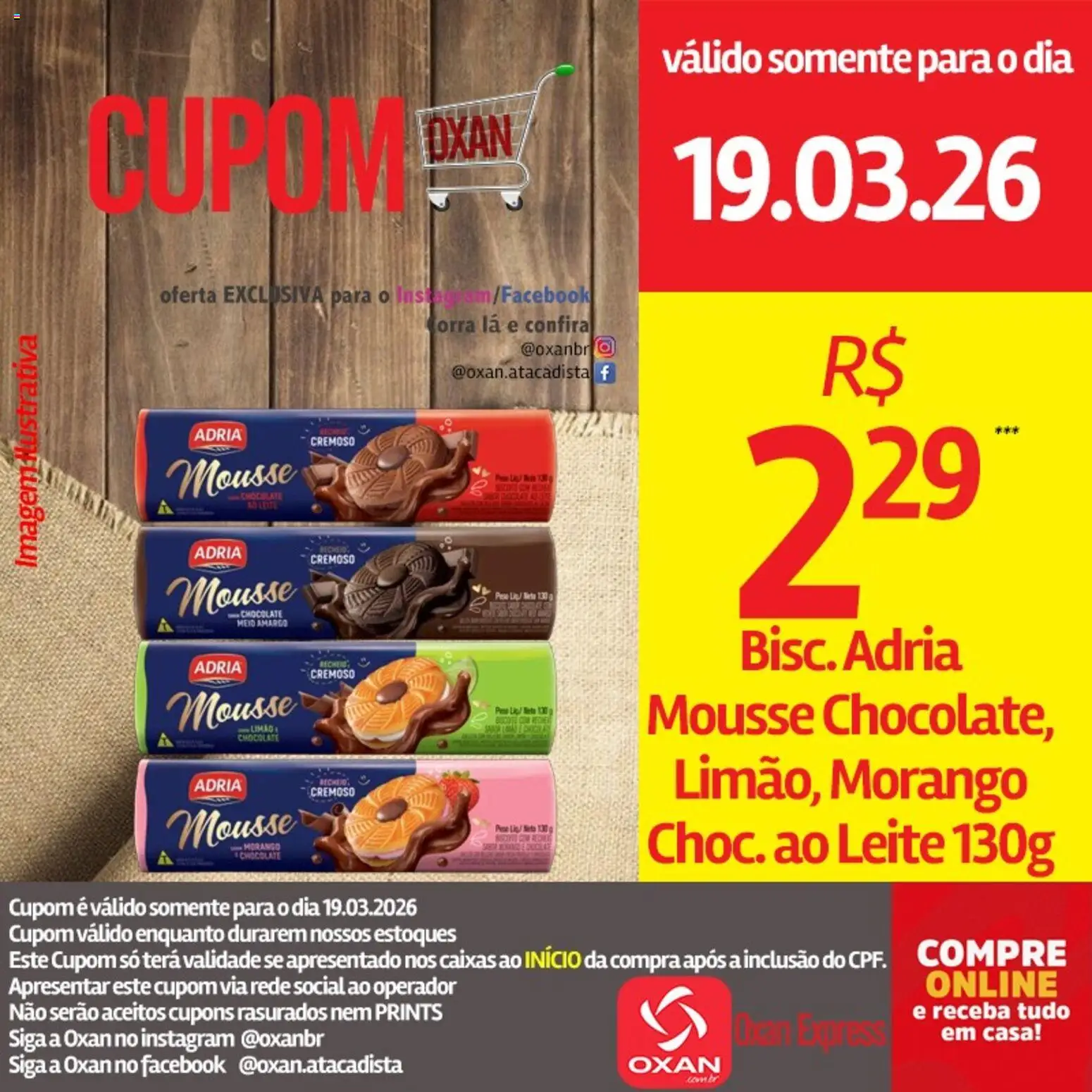 Oxan Atacadista Folheto - válido de 19.03.2026 | Página: 14 | Produtos: Mousse, Leite, Chocolate