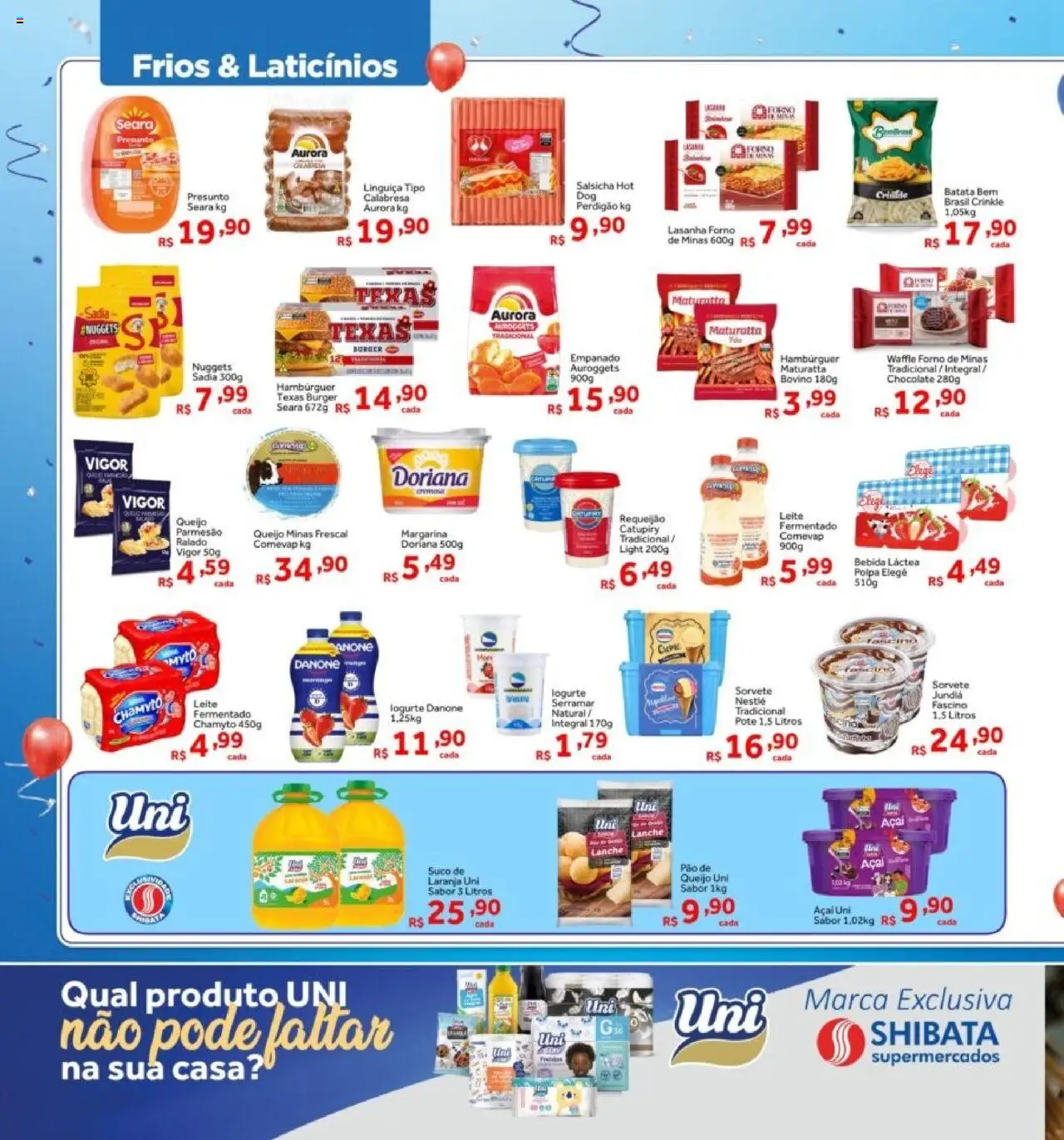 Shibata Folheto - válido de 09.10.2025 | Página: 5 | Produtos: Doriana, Linguiça, Bebida, Batata