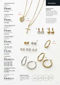 Yanbal revista - valida desde el 21.06.2025 | Página: 75 | Productos: Aretes, Juego, Top, Collar
