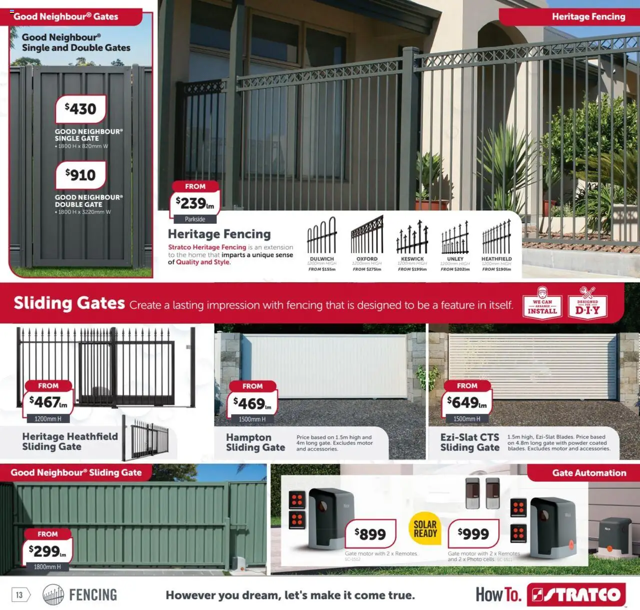 Stratco catalogue - valid from 08.08.2025 | Page: 13 | Products: Gate, Powder
