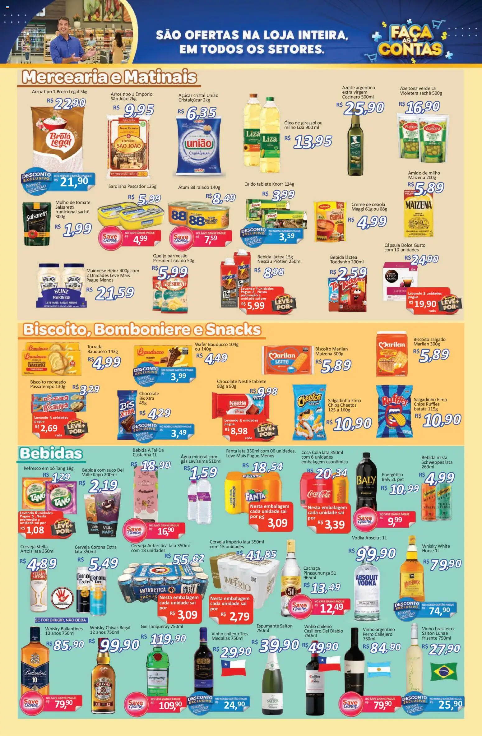Savegnago Folheto - válido de 12.03.2026 | Página: 3 | Produtos: Refresco, Amido de milho, Óleo, Gin