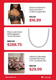 Preview of Macy's weekly ads valid from 13.10.2025 | Page: 2 | Products: Bra, Comforter