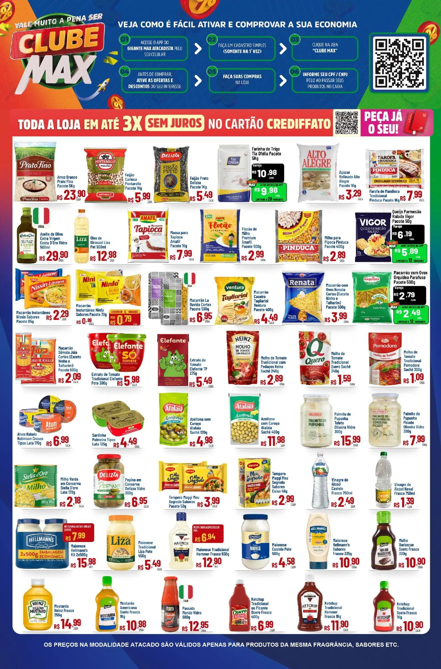 Max Atacadista Folheto - válido de 23.02.2026 | Página: 2 | Produtos: Parmesão, Massa, Azeite, Pá