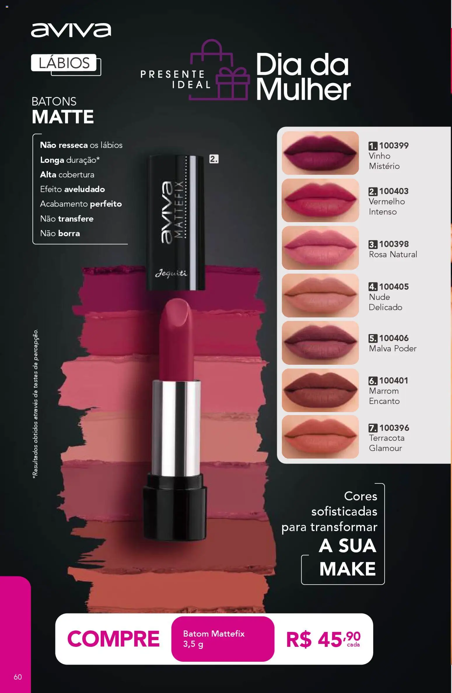 Jequiti Folheto - válido de 20.02.2026 | Página: 60 | Produtos: Batom, Vinho